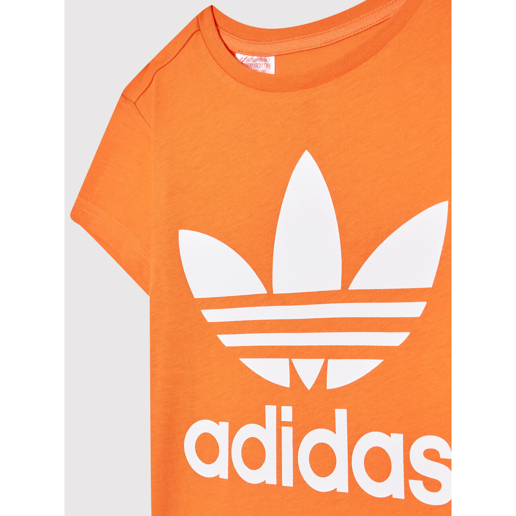 adidas Majica adicolor Trefoil HK2907 Oranžna Regular Fit - Pepit.si