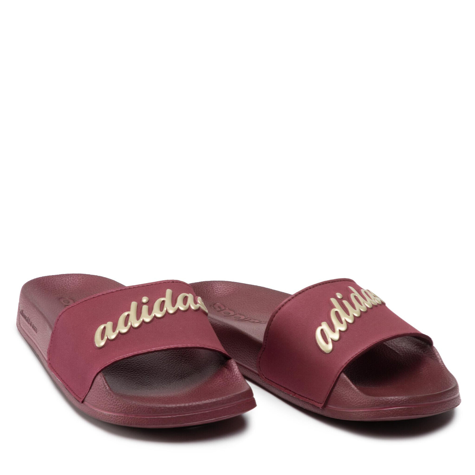 adidas Natikači adilette Shower GZ5928 Bordo rdeča - Pepit.si