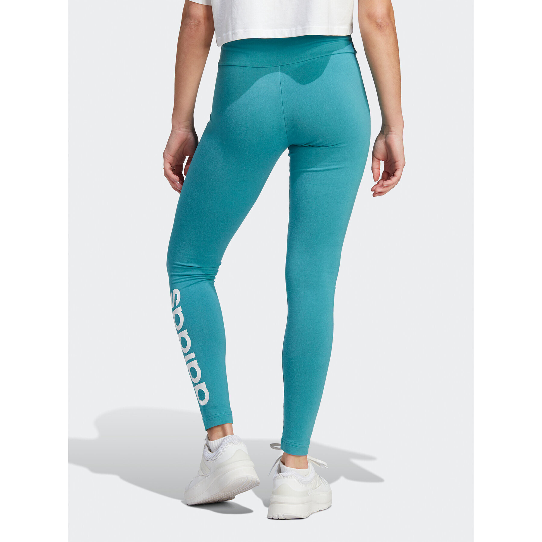 adidas Pajkice ESSENTIALS HIGH-WAISTED LOGO IM2854 Modra Tight Fit - Pepit.si