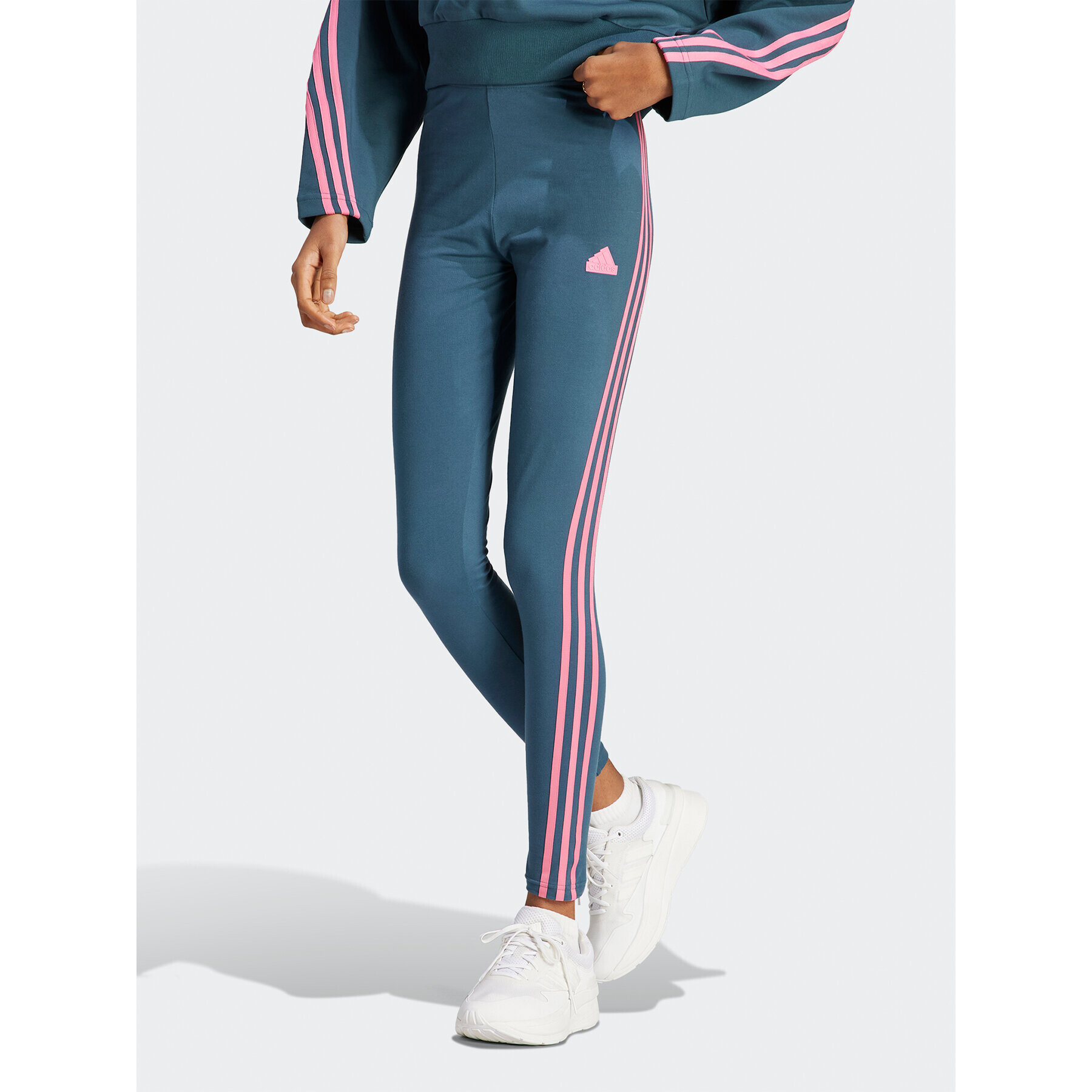 adidas Pajkice Future Icons 3-Stripes Leggings IM2518 Turkizna Regular Fit - Pepit.si