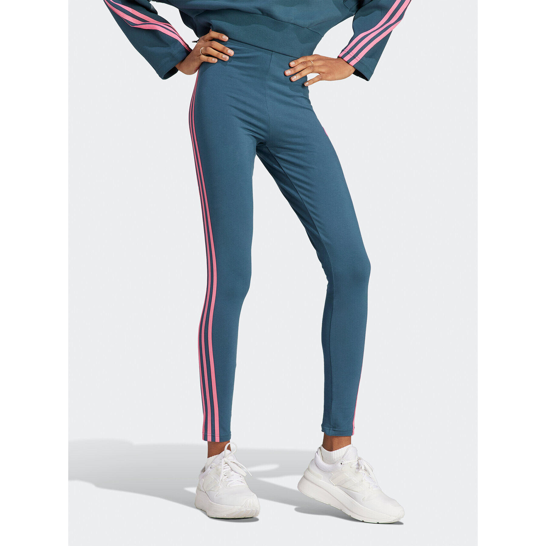 adidas Pajkice Future Icons 3-Stripes Leggings IM2518 Turkizna Regular Fit - Pepit.si