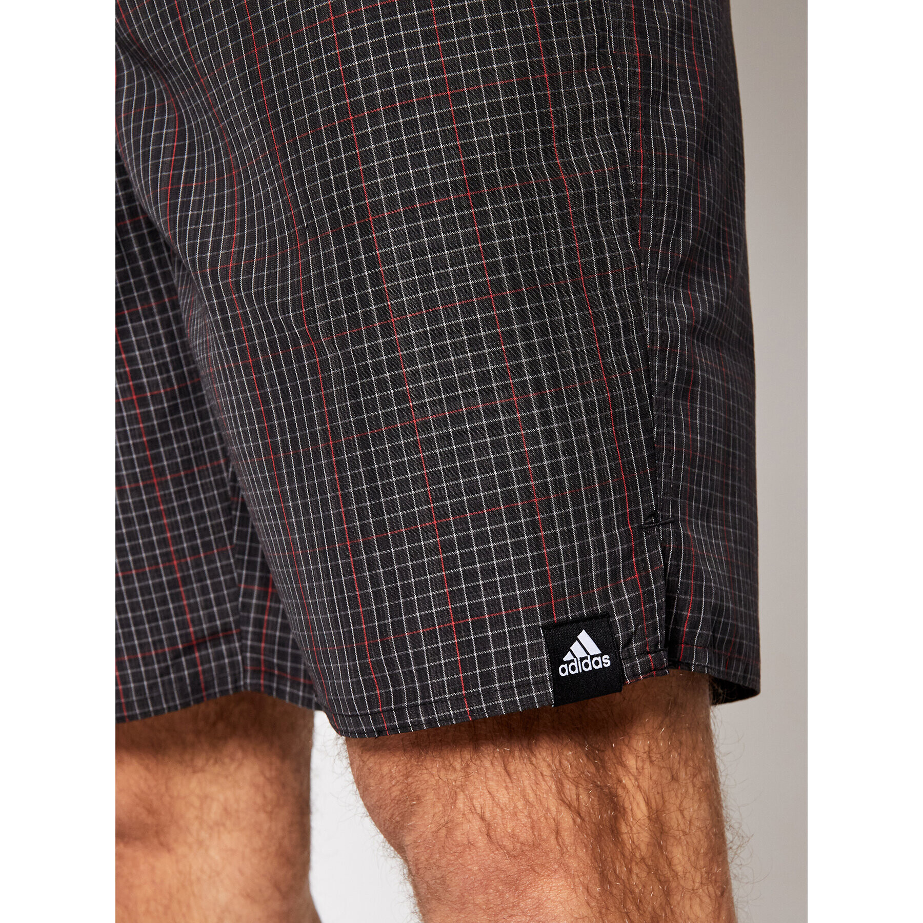 adidas Kopalne hlače Check Clx GQ1113 Siva Regular Fit - Pepit.si