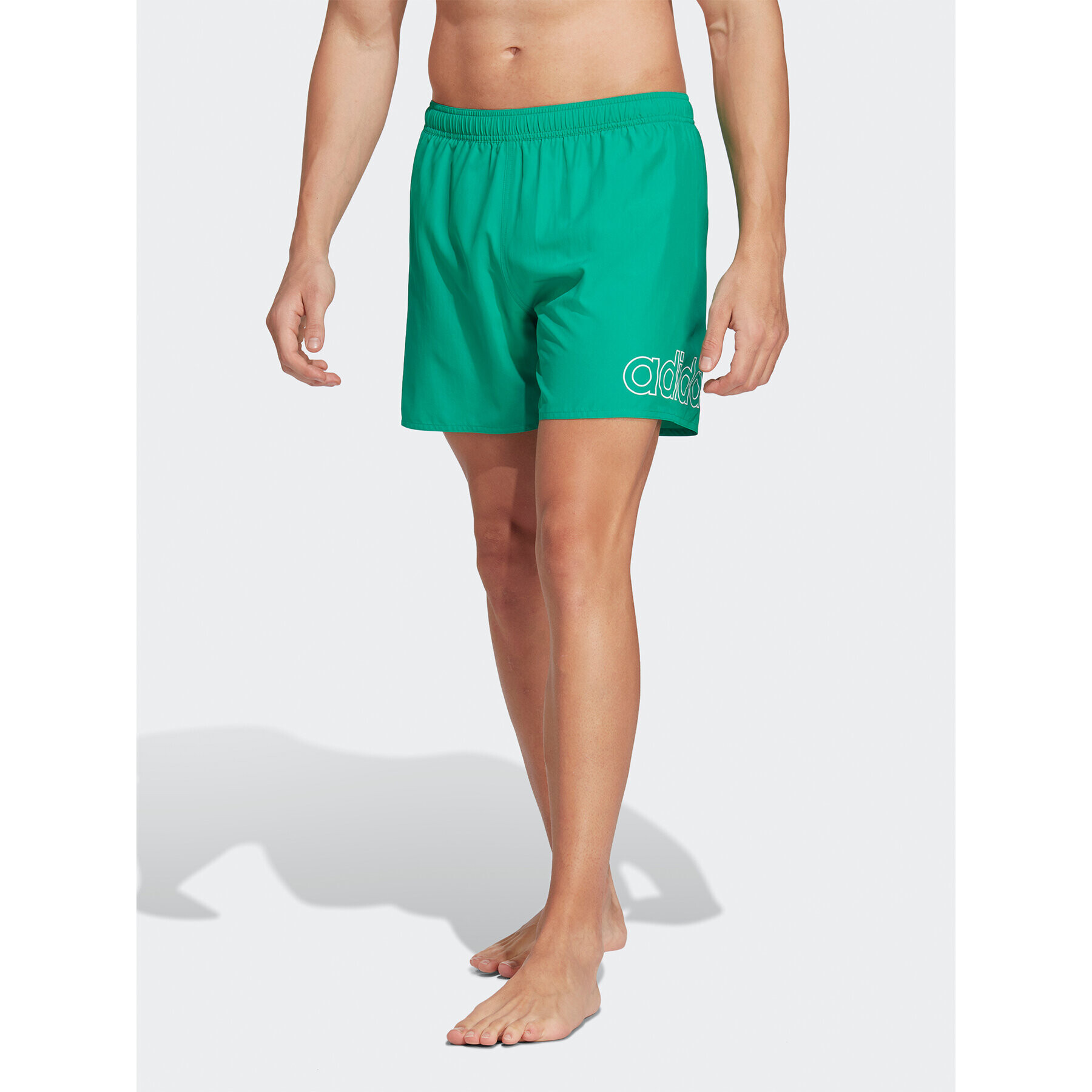 adidas Kopalne hlače Logo CLX Short Length Swim Shorts HT2125 Zelena Regular Fit - Pepit.si