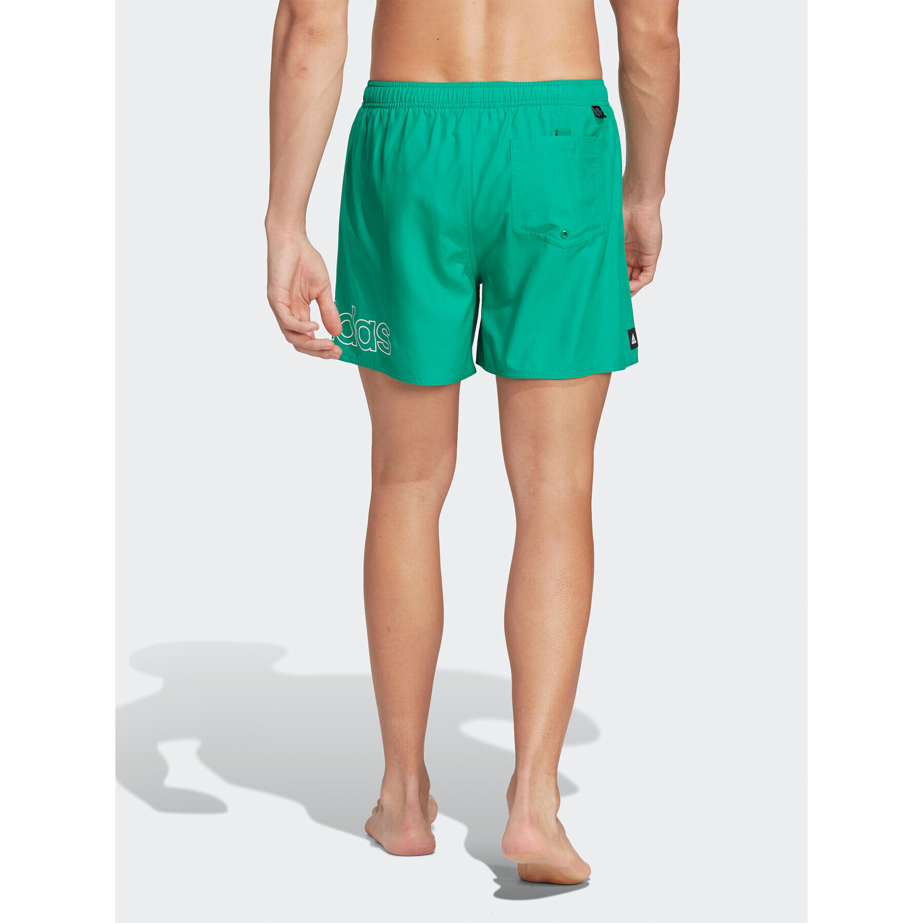 adidas Kopalne hlače Logo CLX Short Length Swim Shorts HT2125 Zelena Regular Fit - Pepit.si