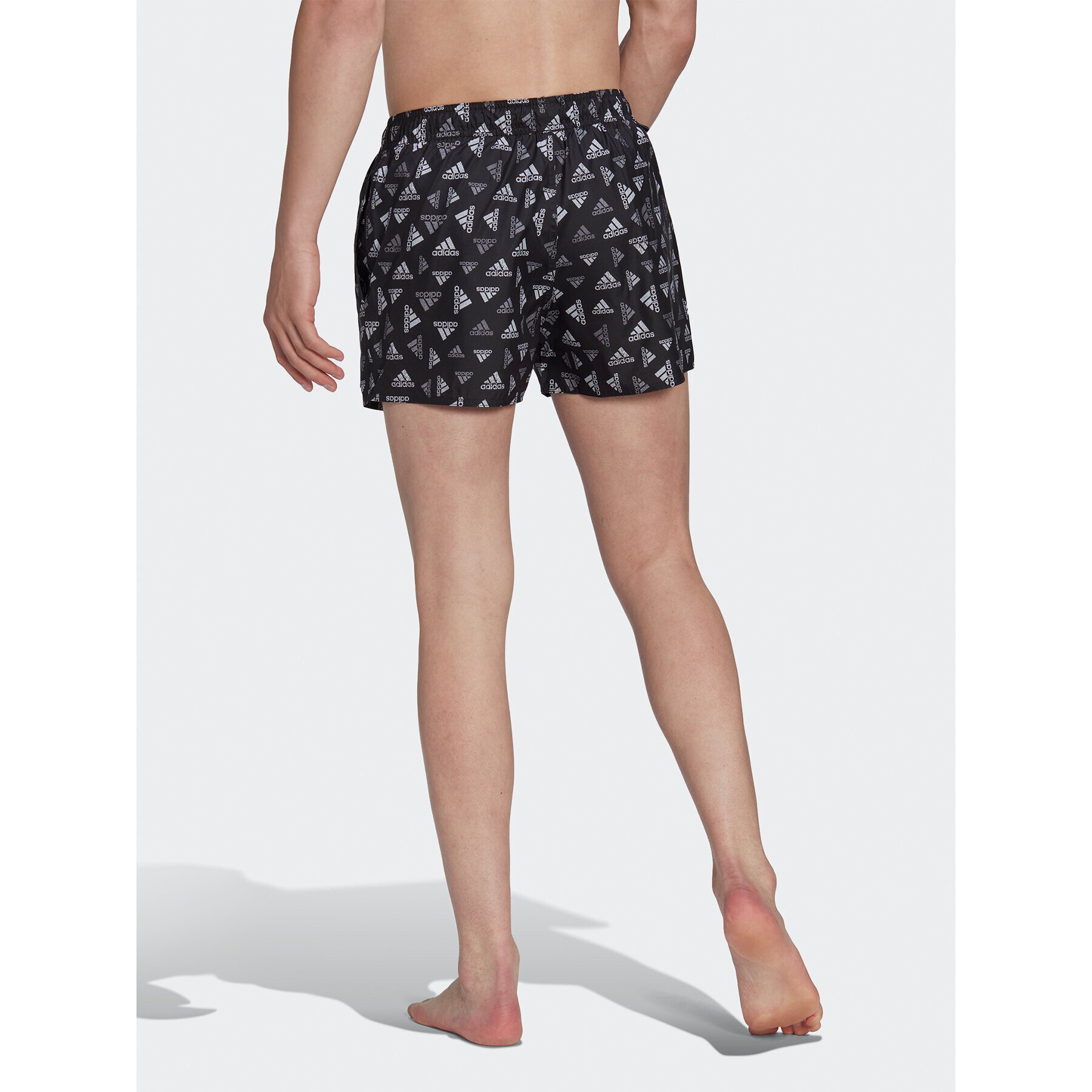 adidas Kopalne hlače Logo Print CLX Swim Shorts Very Short Length HT4345 Črna Regular Fit - Pepit.si