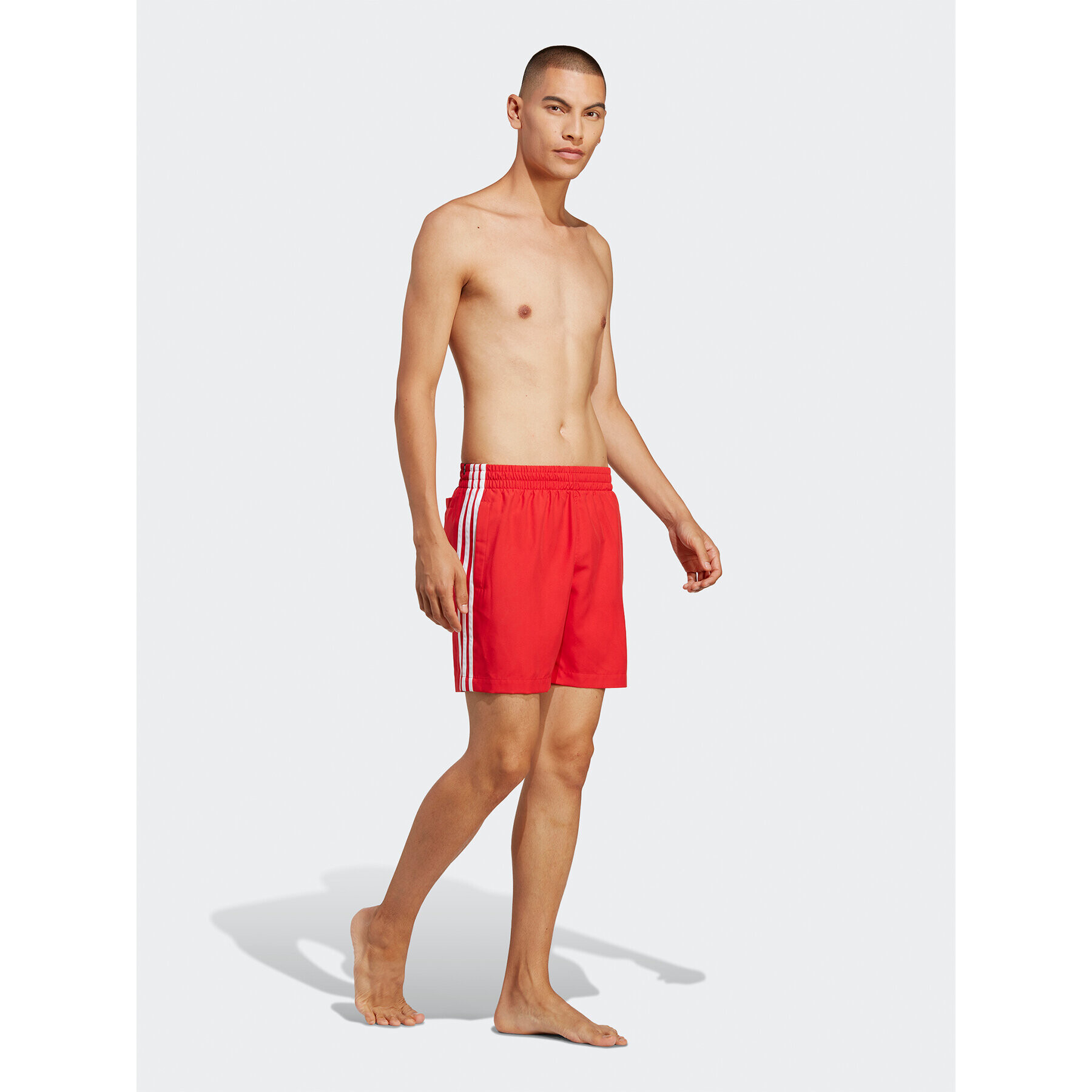 adidas Kopalne hlače Originals Adicolor 3-Stripes Swim Shorts H44768 Rdeča Regular Fit - Pepit.si