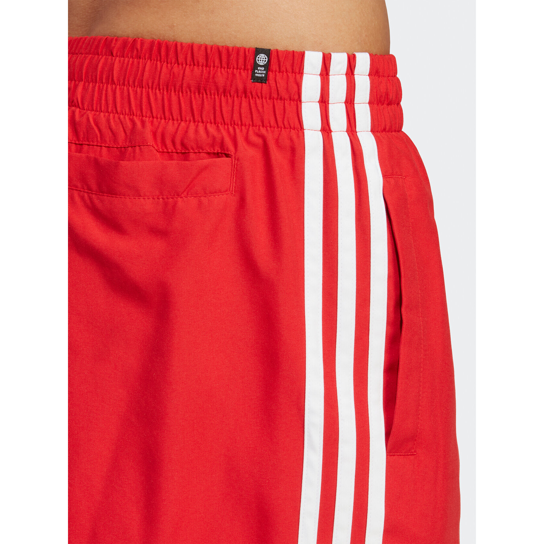 adidas Kopalne hlače Originals Adicolor 3-Stripes Swim Shorts H44768 Rdeča Regular Fit - Pepit.si