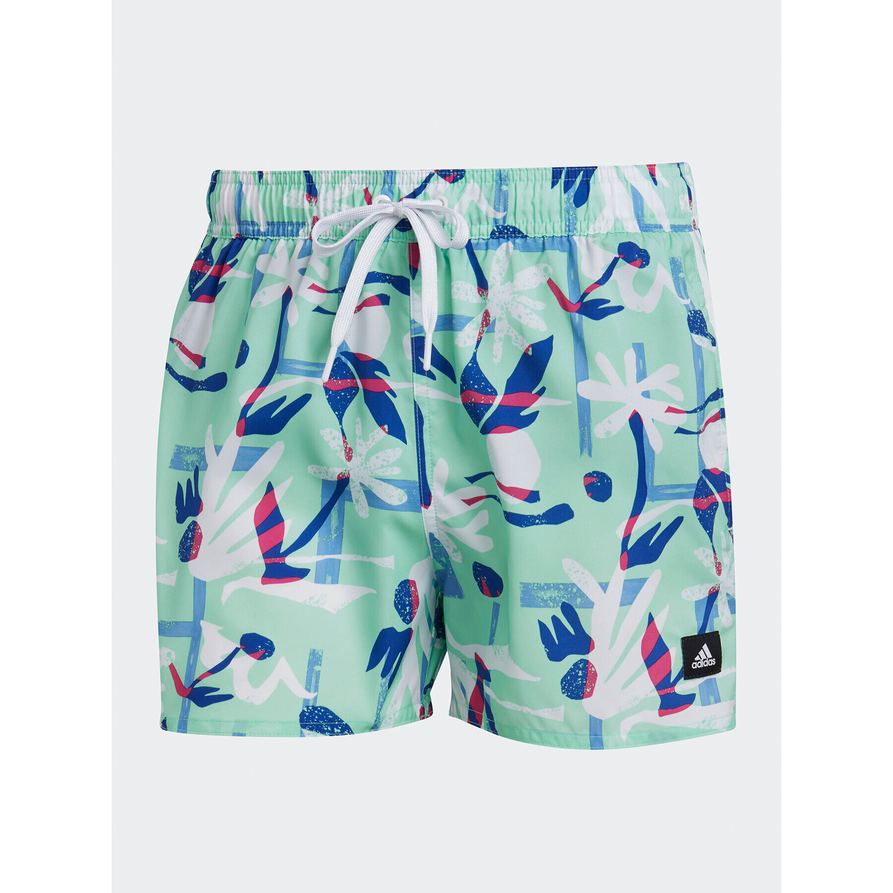 adidas Kopalne hlače Seasonal Floral CLX Very Short Length Swim Shorts HT2120 Zelena Regular Fit - Pepit.si