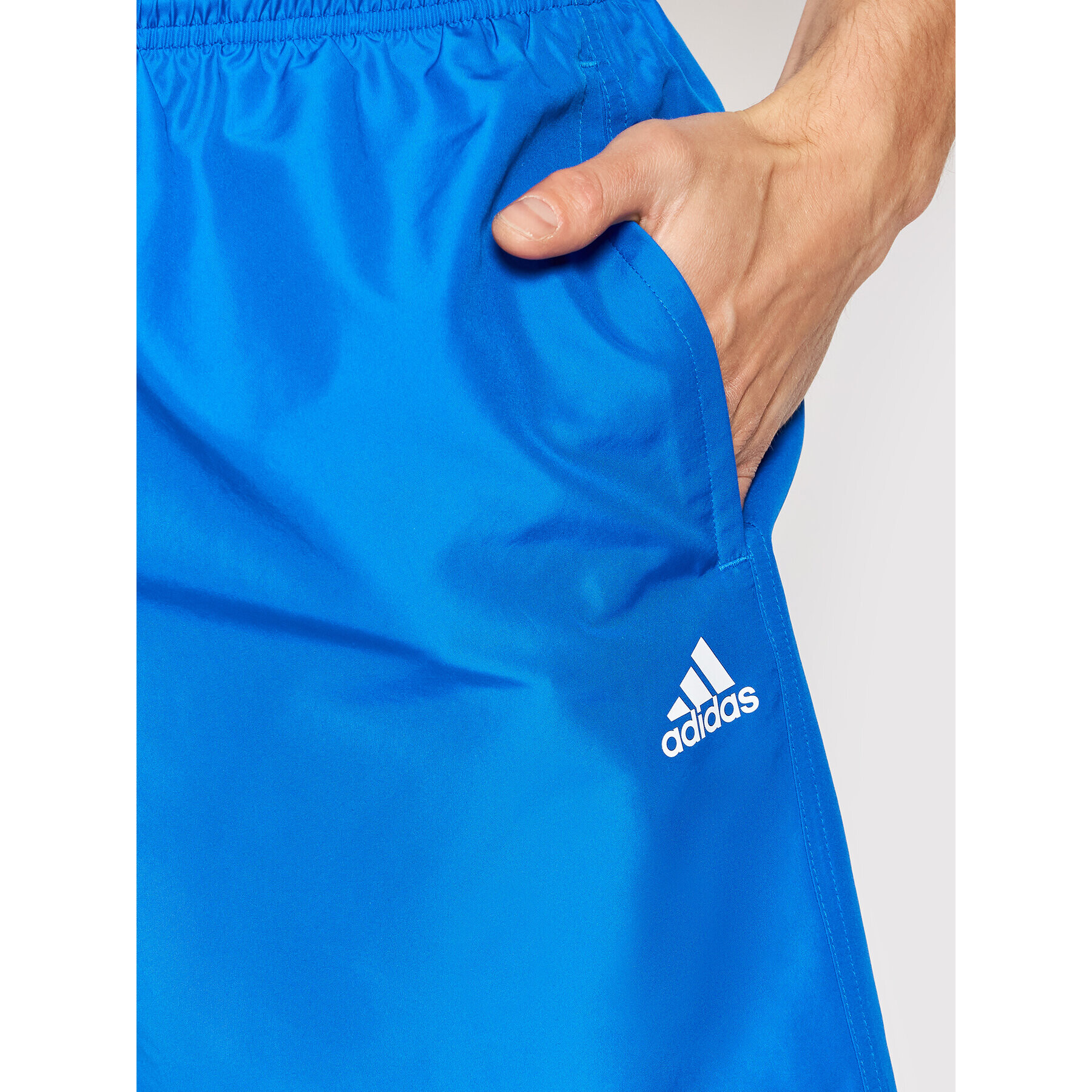 adidas Kopalne hlače Solid GQ1082 Modra Regular Fit - Pepit.si