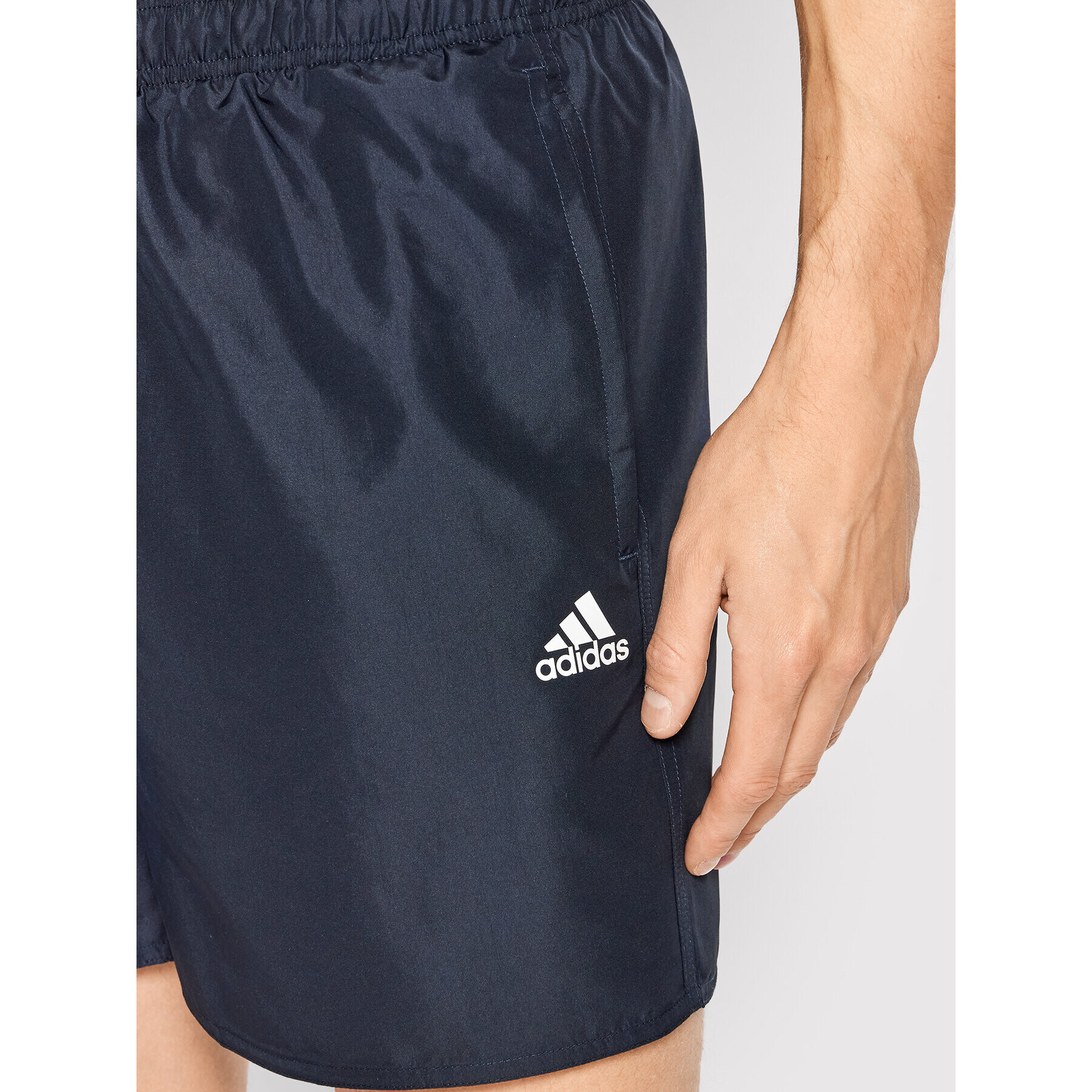 adidas Kopalne hlače Solid GQ1084 Mornarsko modra Regular Fit - Pepit.si