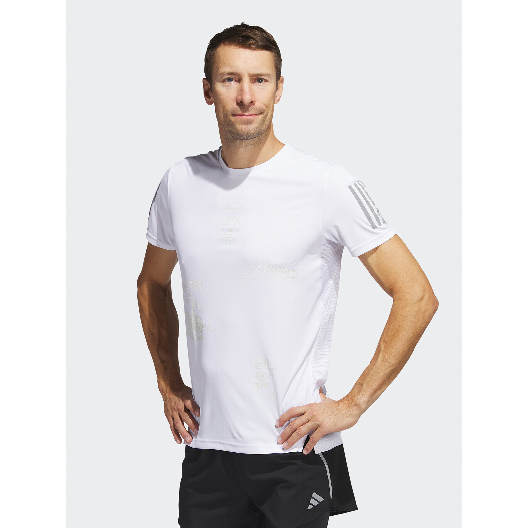 adidas Majica Run for the Oceans T-Shirt IC0215 Bela - Pepit.si