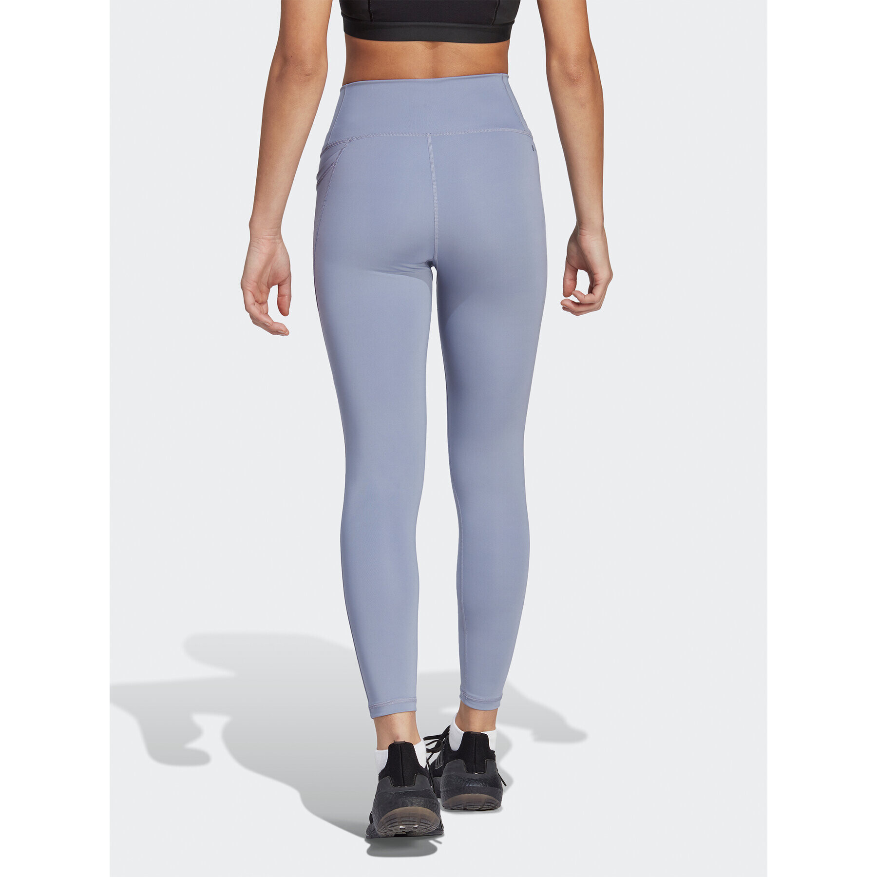 adidas Performance adidas Pajkice Optime Stash Pocket High-Waisted 7/8 Leggings HR5442 Vijolična - Pepit.si