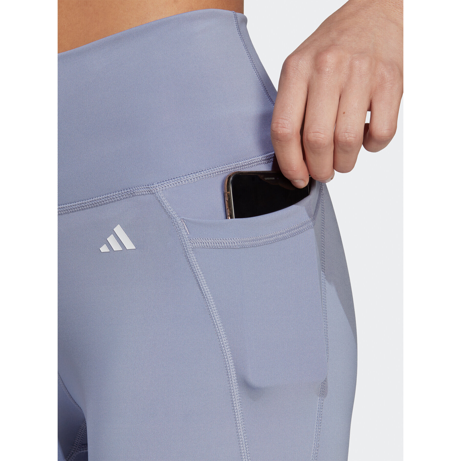 adidas Performance adidas Pajkice Optime Stash Pocket High-Waisted 7/8 Leggings HR5442 Vijolična - Pepit.si