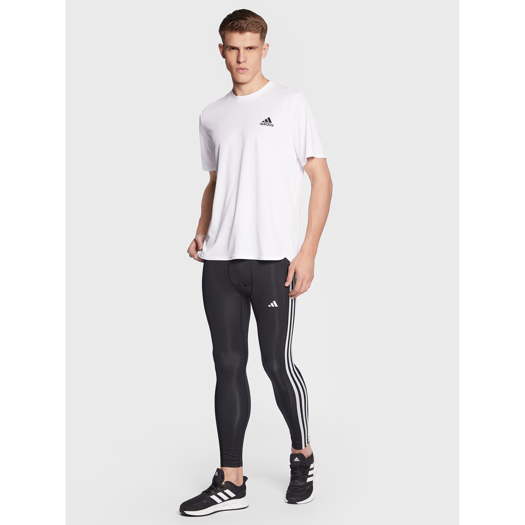 adidas Pajkice Techfit 3-Stripes Training HD3530 Črna Slim Fit - Pepit.si