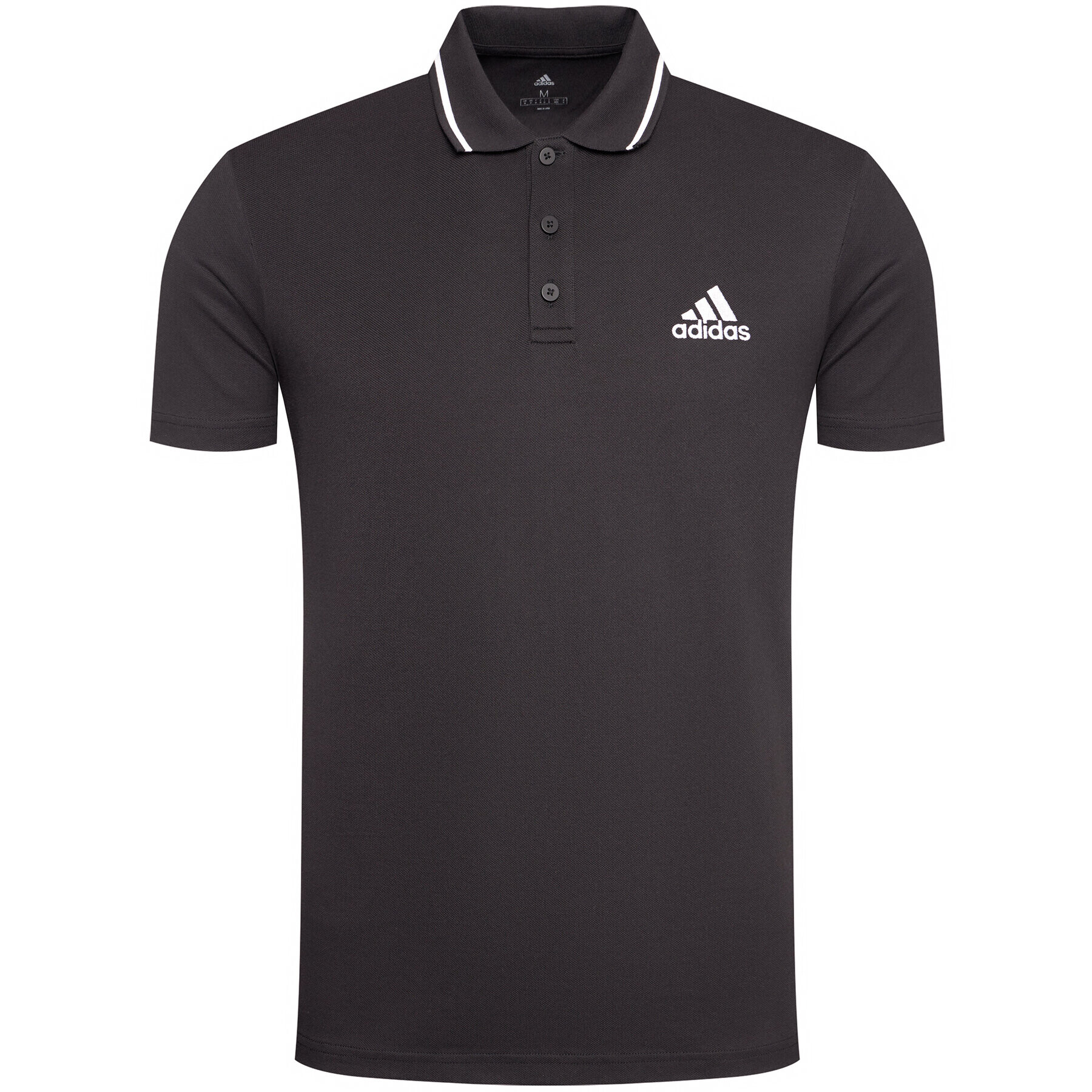 adidas Polo majica M Sl Pq Ps GK9027 Črna Regular Fit - Pepit.si