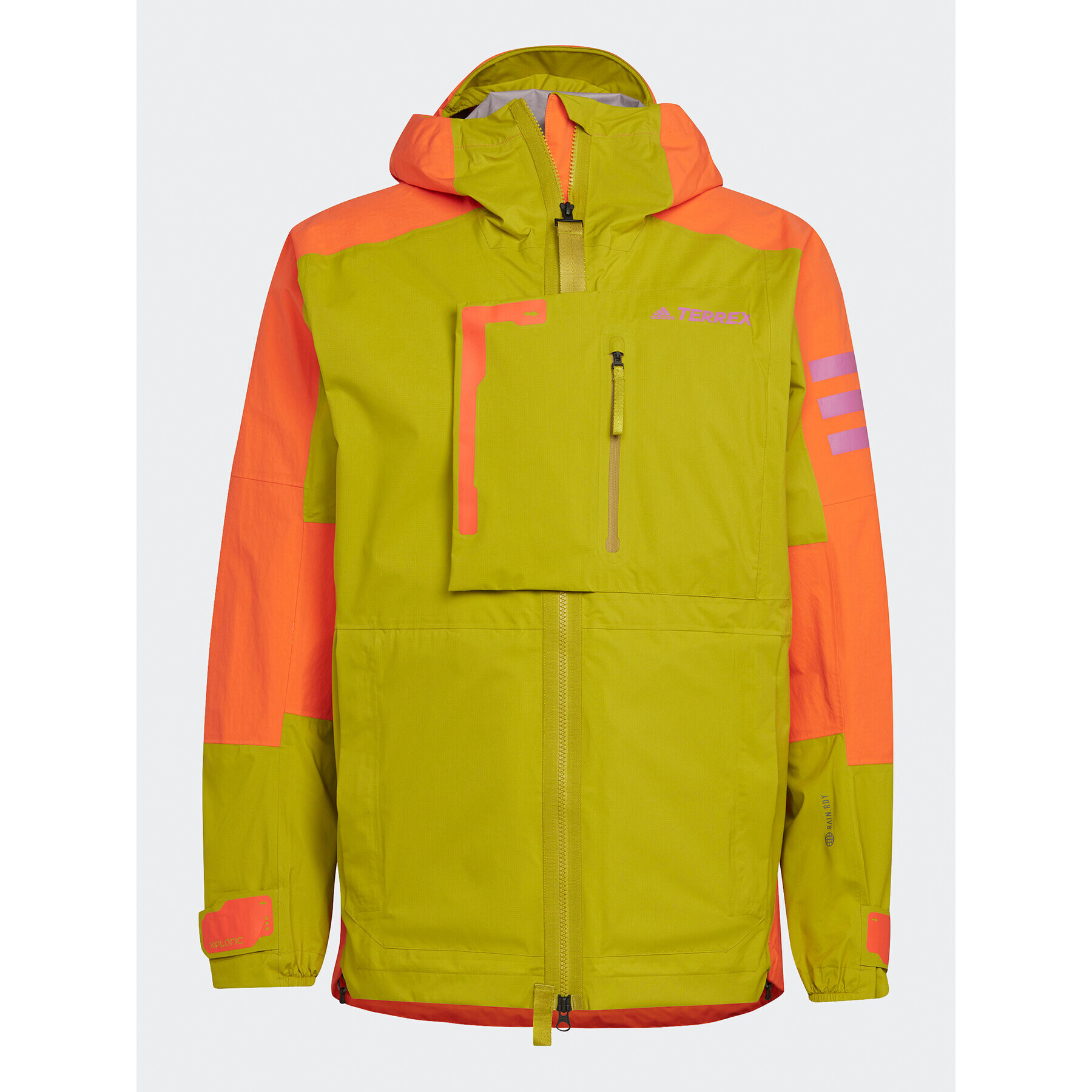 adidas Prehodna jakna TERREX XPLORIC RAIN.RDY HIKING JACKET HH9241 Zelena Regular Fit - Pepit.si