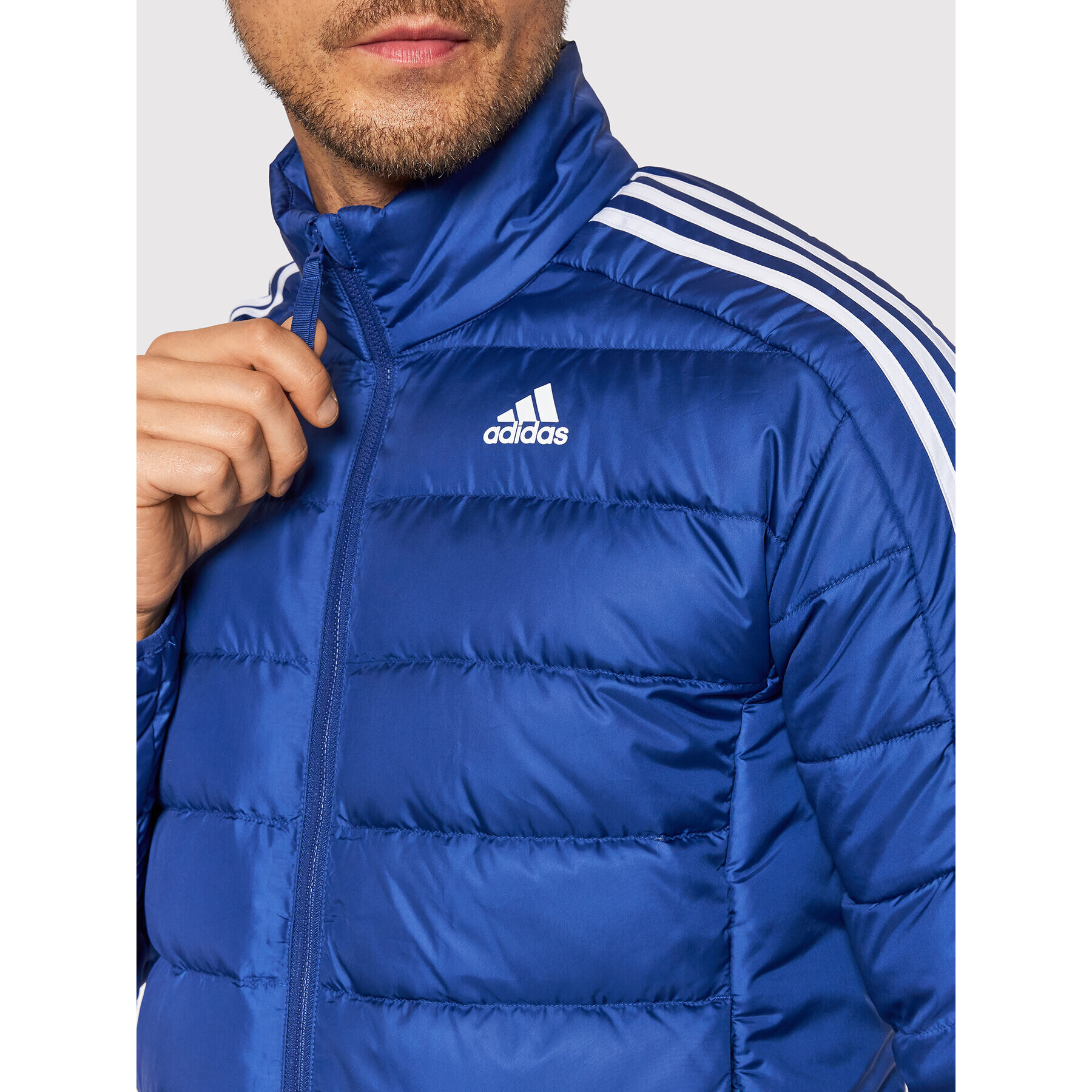 adidas Performance adidas Puhovka Essentials GT9173 Mornarsko modra Slim Fit - Pepit.si