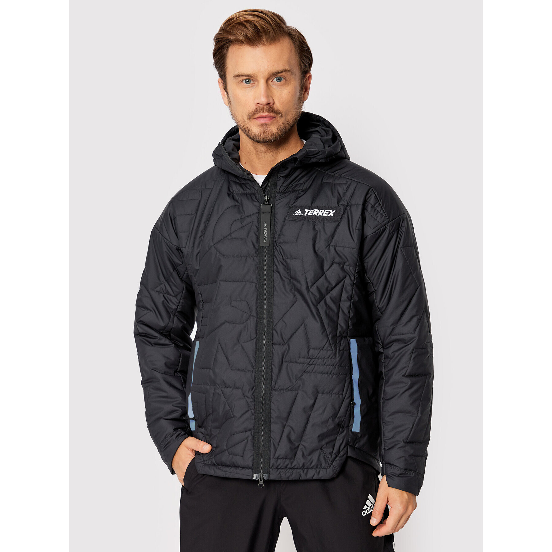 adidas Puhovka Terrex Myshelter Primaloft GQ3698 Črna Regular Fit - Pepit.si