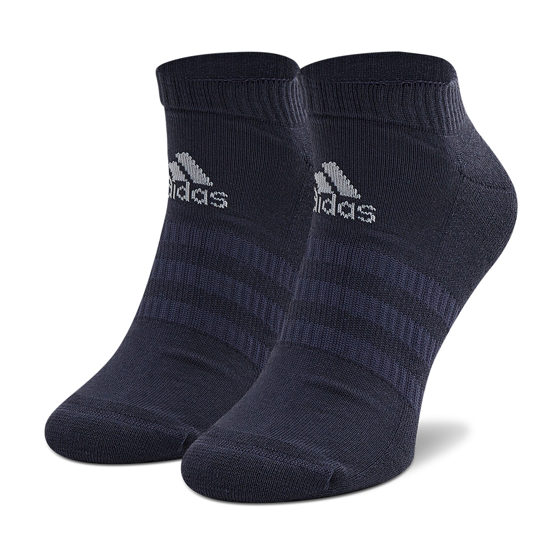 adidas Set 3 parov moških nizkih nogavic Cush Low 3Pp HE4985 Mornarsko modra - Pepit.si