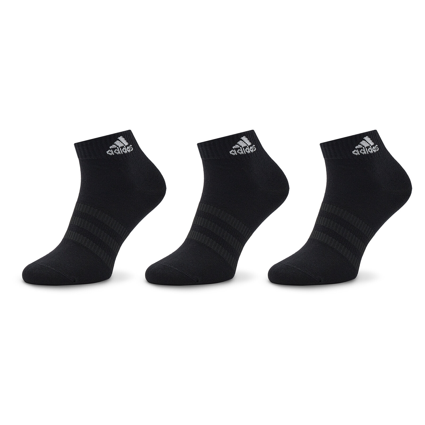 adidas Set 3 parov unisex nizkih nogavic Thin and Light Ankle Socks 3 Pairs IC1282 Črna - Pepit.si