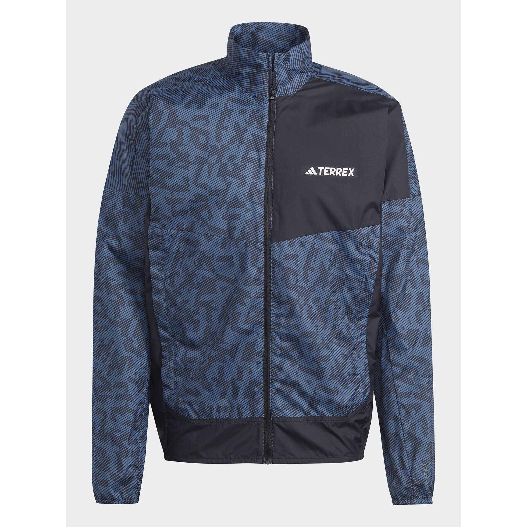 adidas Vetrovka Terrex Trail Running Windbreaker HZ5330 Modra Regular Fit - Pepit.si