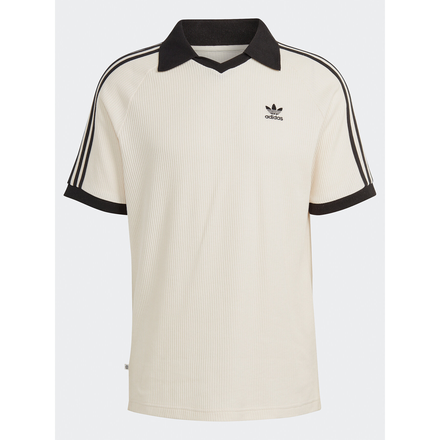 adidas Polo majica Adicolor Classics Waffle Polo Shirt HA9311 Bež Regular Fit - Pepit.si