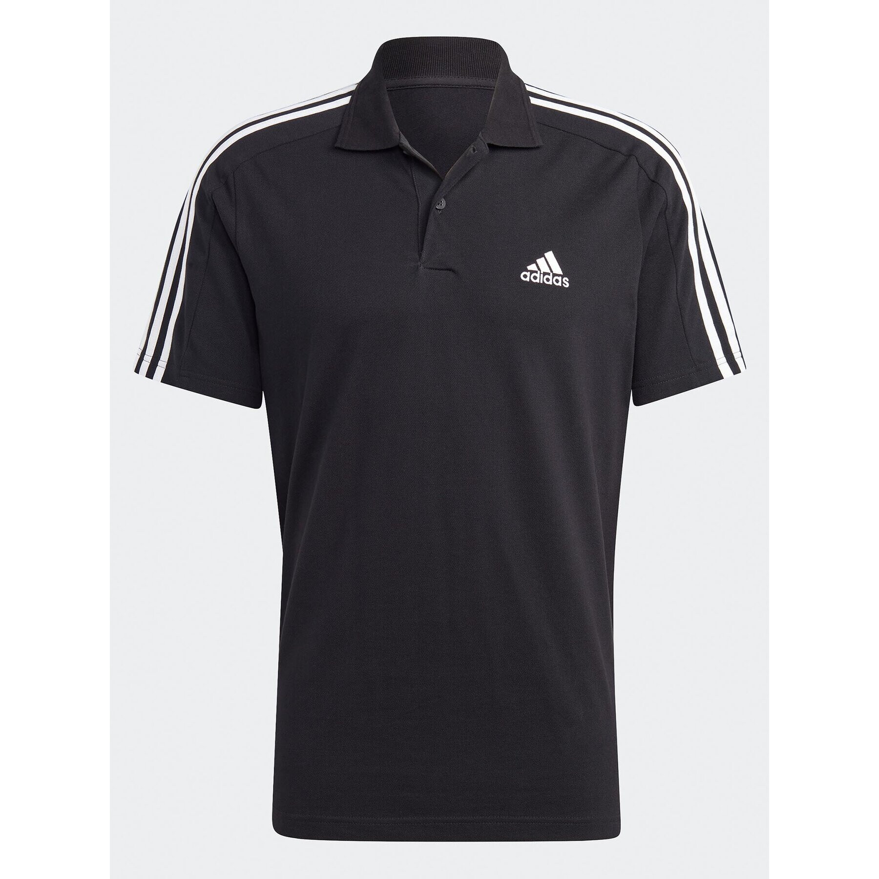 adidas Polo majica Essentials Piqué Embroidered Small Logo 3-Stripes Polo Shirt IC9310 Črna Regular Fit - Pepit.si