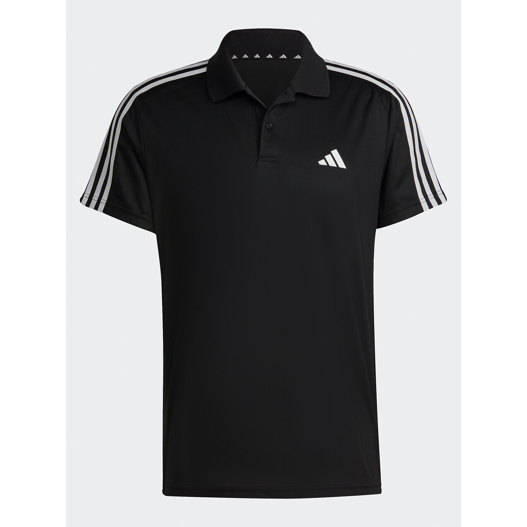 adidas Polo majica Train Essentials Piqué 3-Stripes Training Polo Shirt IB8107 Črna Regular Fit - Pepit.si