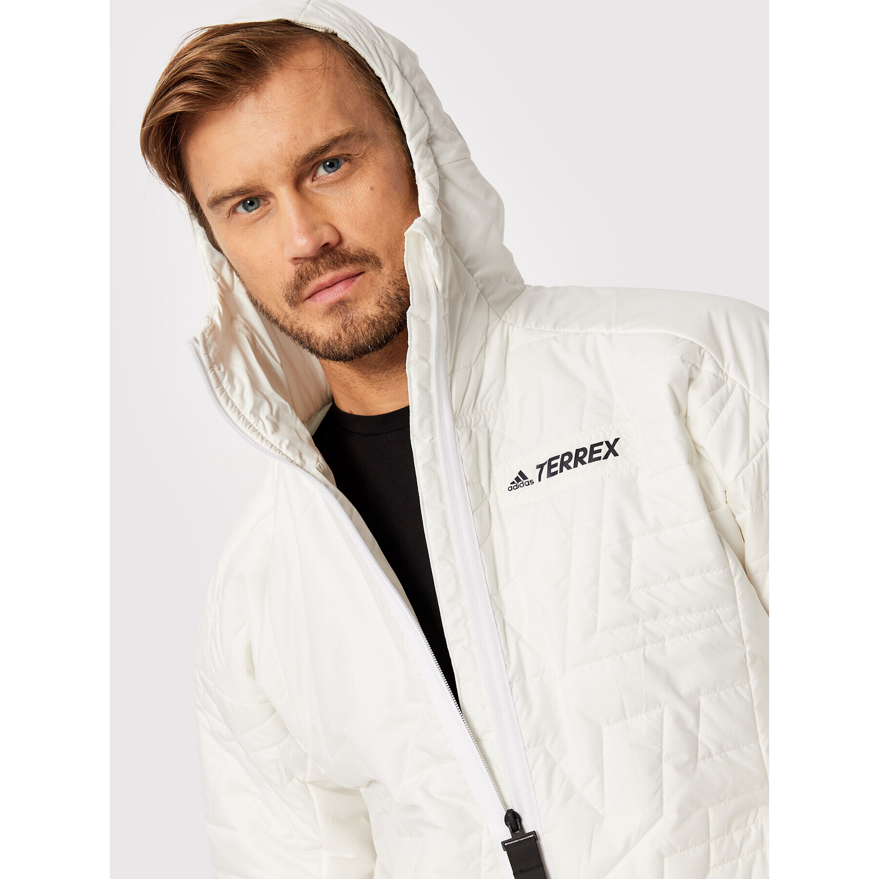 adidas Puhovka Terrex Myshelter Primaloft GQ3697 Écru Regular Fit - Pepit.si