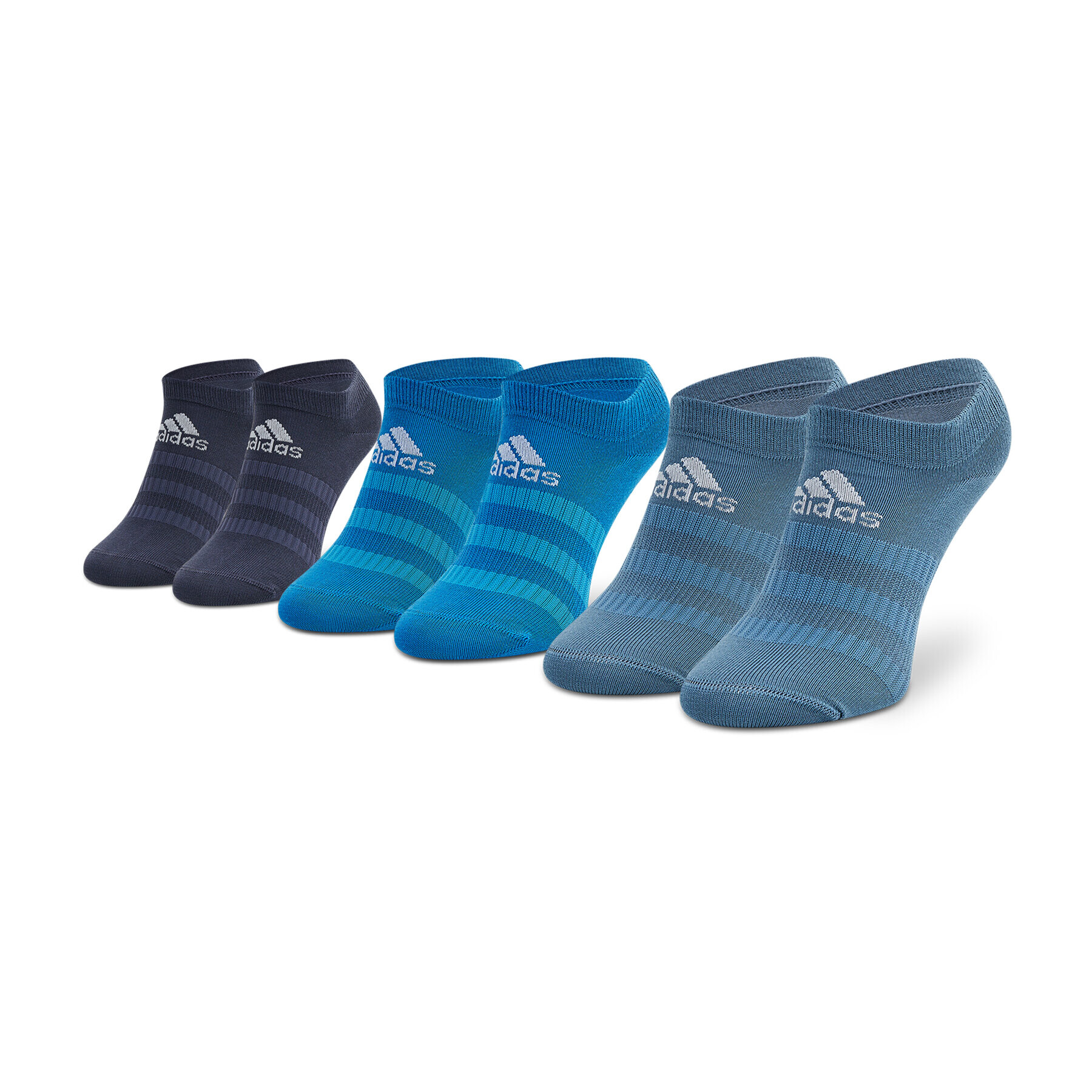 adidas Set 3 parov unisex nizkih nogavic Light HE4996 Modra - Pepit.si