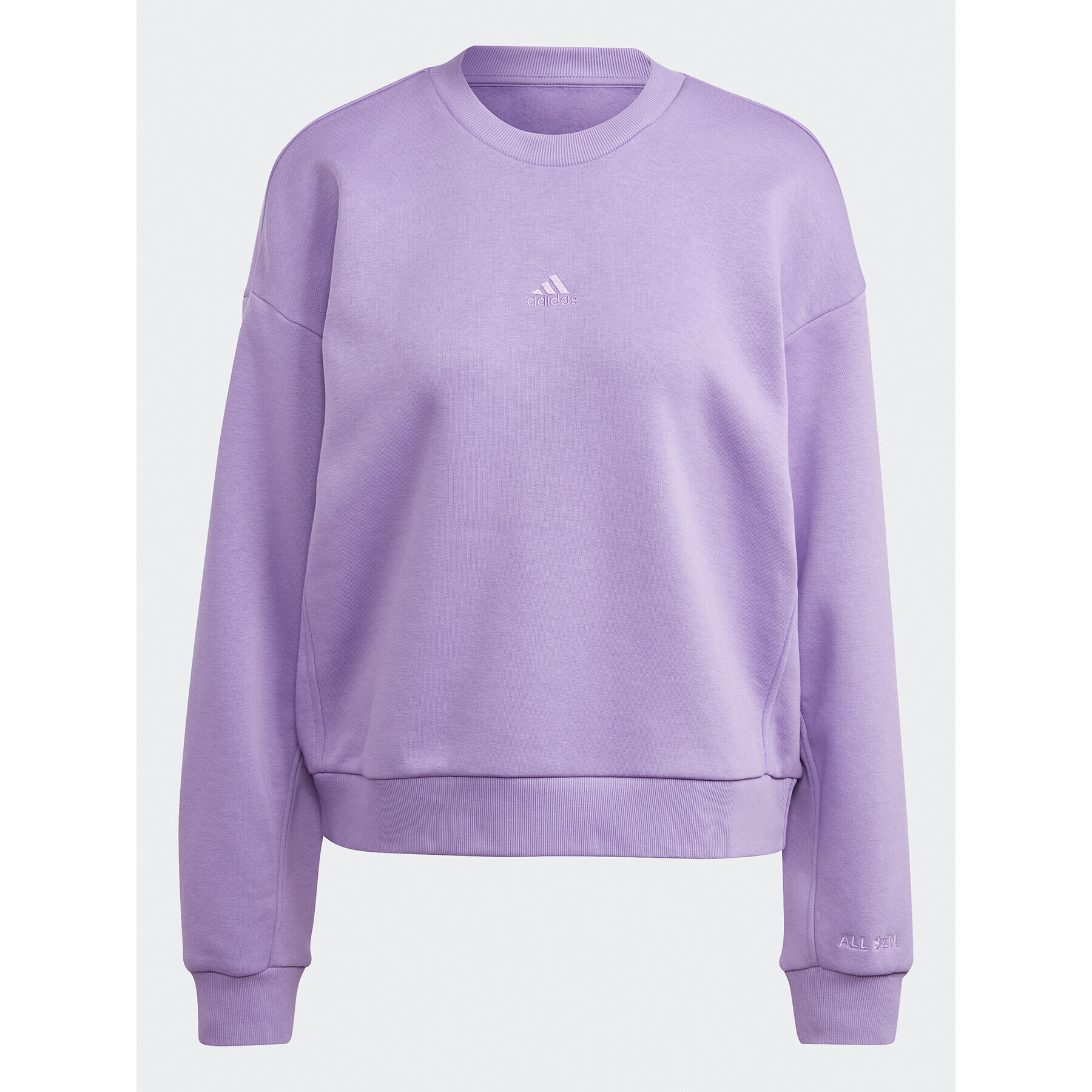 adidas Jopa ALL SZN Fleece Sweatshirt IC6450 Vijolična Loose Fit - Pepit.si