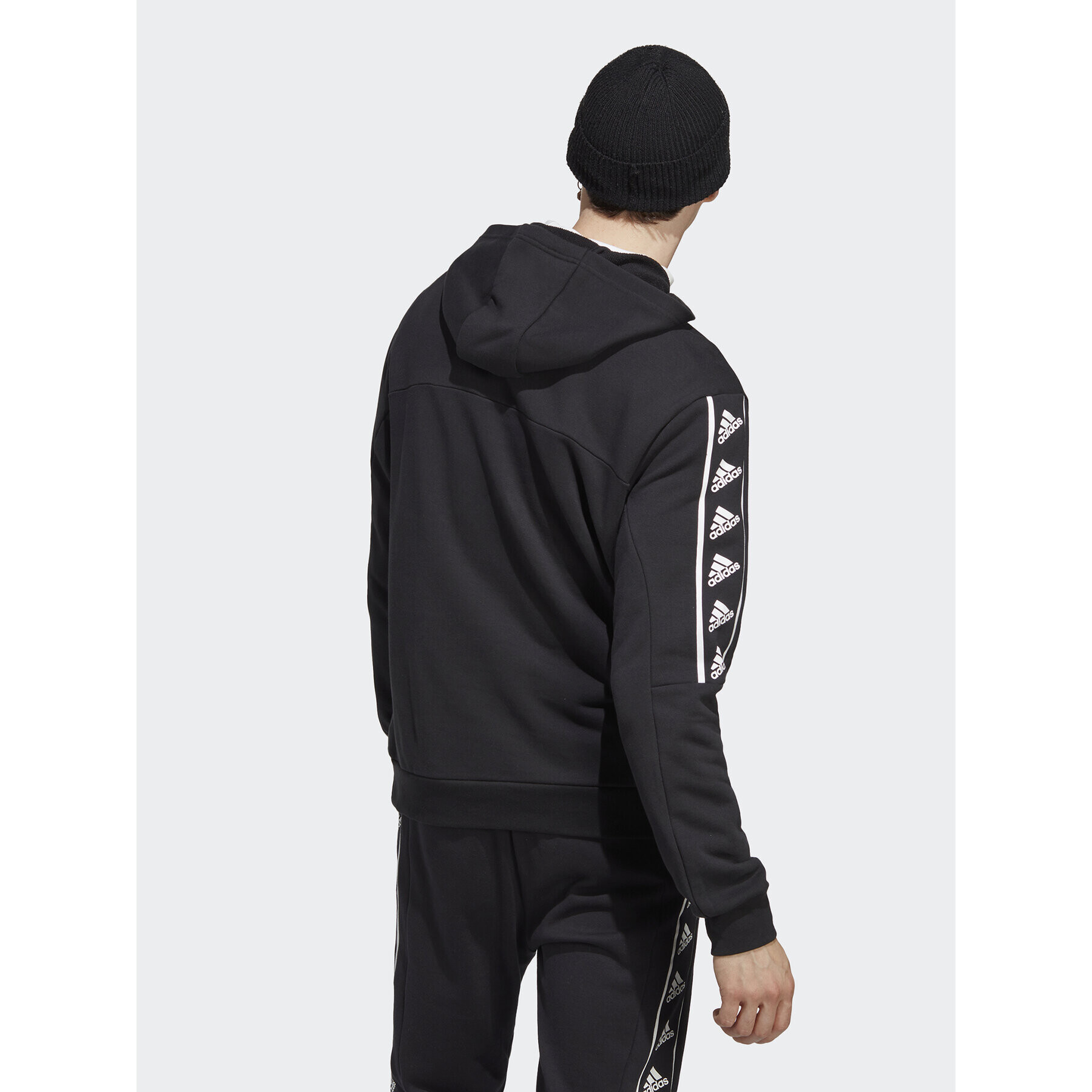 adidas Jopa Brandlove Hoodie IC6788 Črna Regular Fit - Pepit.si