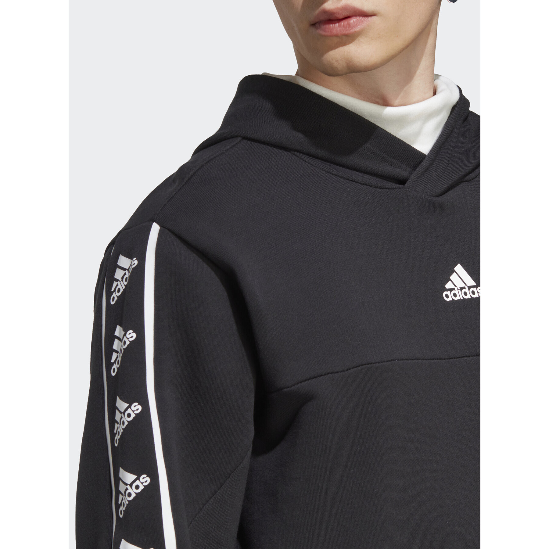 adidas Jopa Brandlove Hoodie IC6788 Črna Regular Fit - Pepit.si