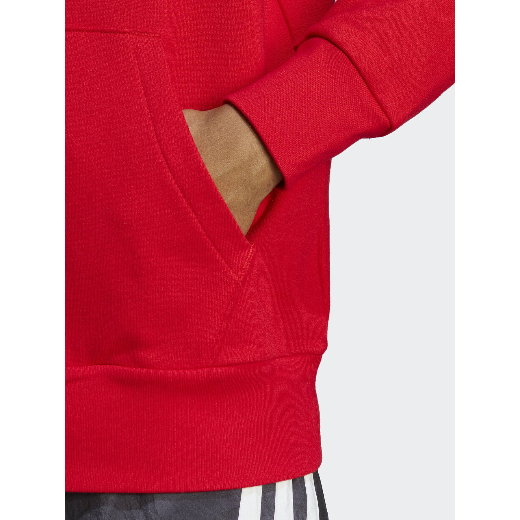 adidas Jopa Essentials French Terry Big Logo Hoodie IC9365 Rdeča Regular Fit - Pepit.si