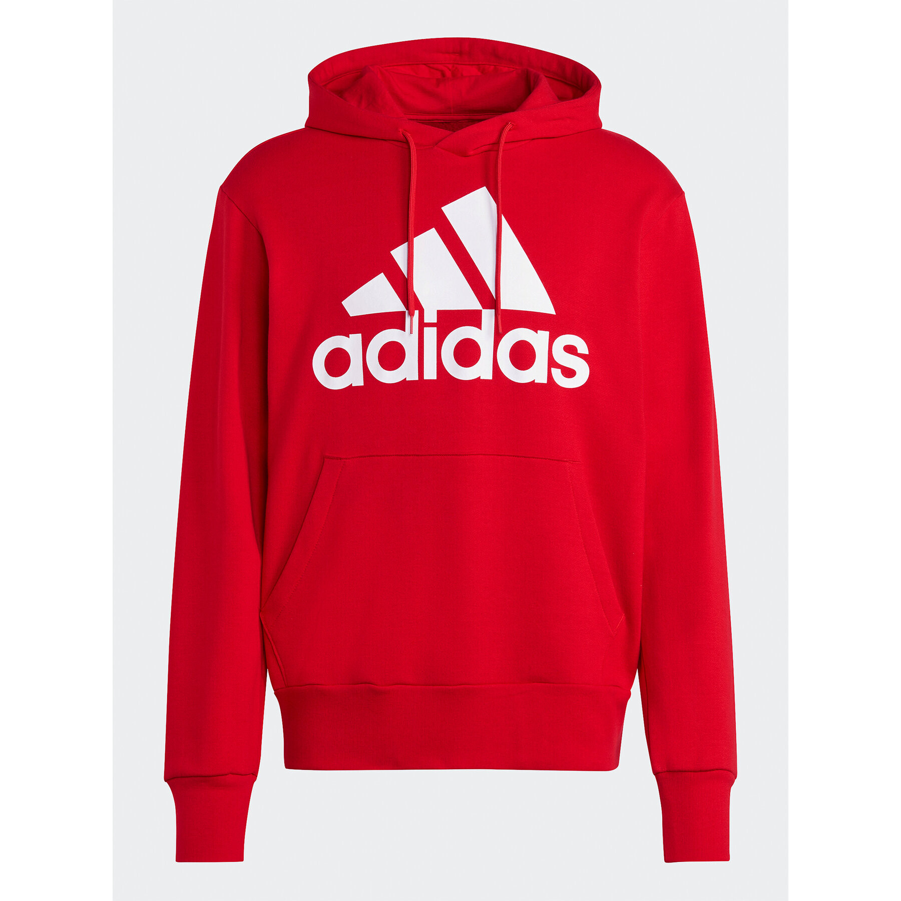 adidas Jopa Essentials French Terry Big Logo Hoodie IC9365 Rdeča Regular Fit - Pepit.si