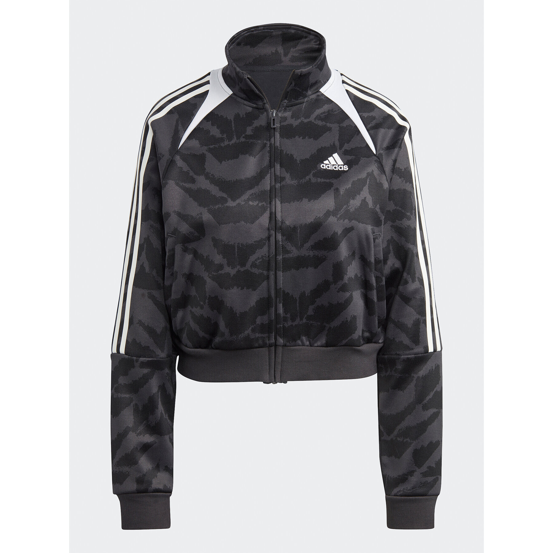 adidas Jopa Tiro Suit Up Lifestyle Track Top IC6649 Siva Loose Fit - Pepit.si