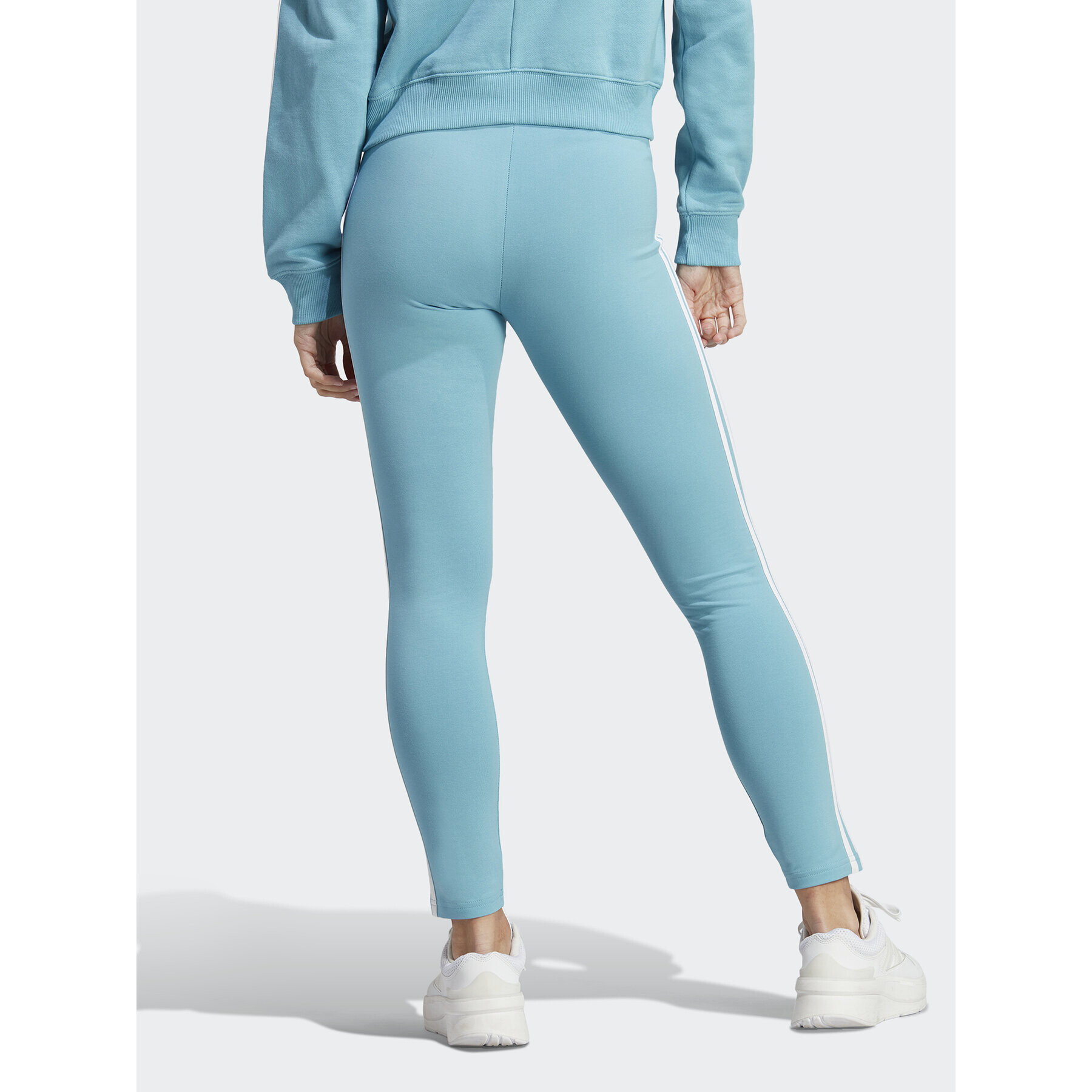 adidas Sportswear adidas Pajkice Essentials 3-Stripes High-Waisted Single Jersey Leggings IC9888 Modra - Pepit.si