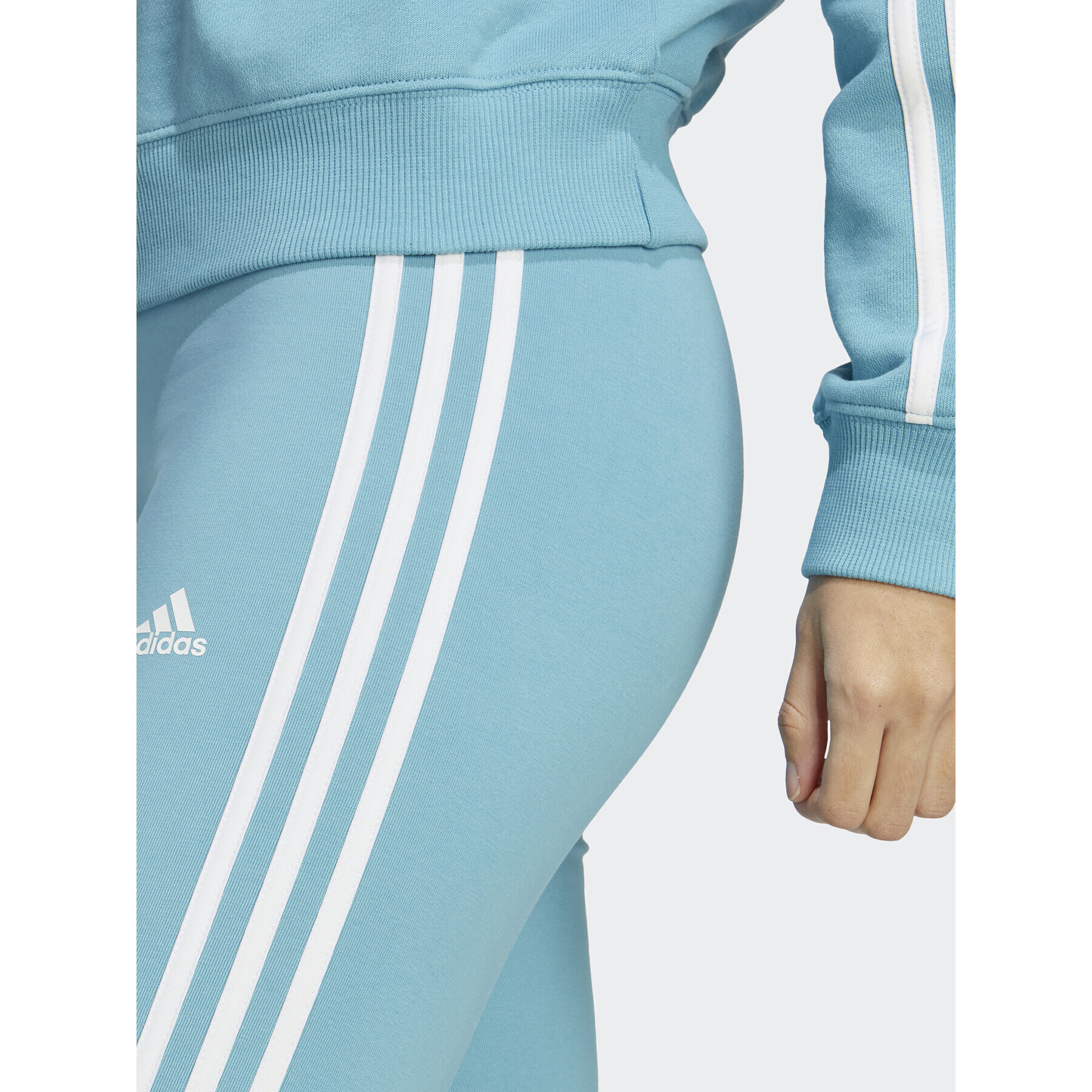 adidas Sportswear adidas Pajkice Essentials 3-Stripes High-Waisted Single Jersey Leggings IC9888 Modra - Pepit.si