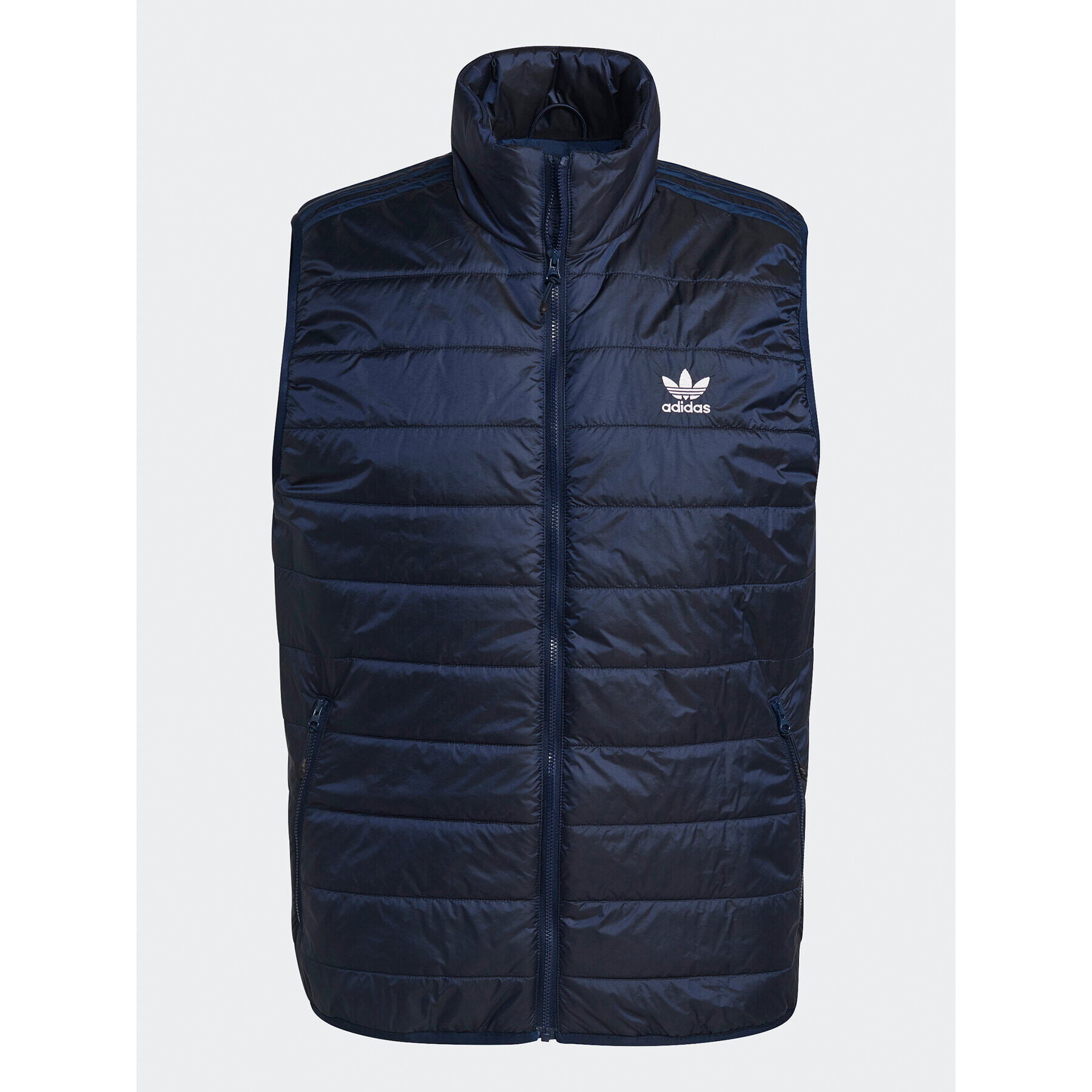 adidas Telovnik Padded Stand Collar Puffer Vest HL9216 Modra Regular Fit - Pepit.si