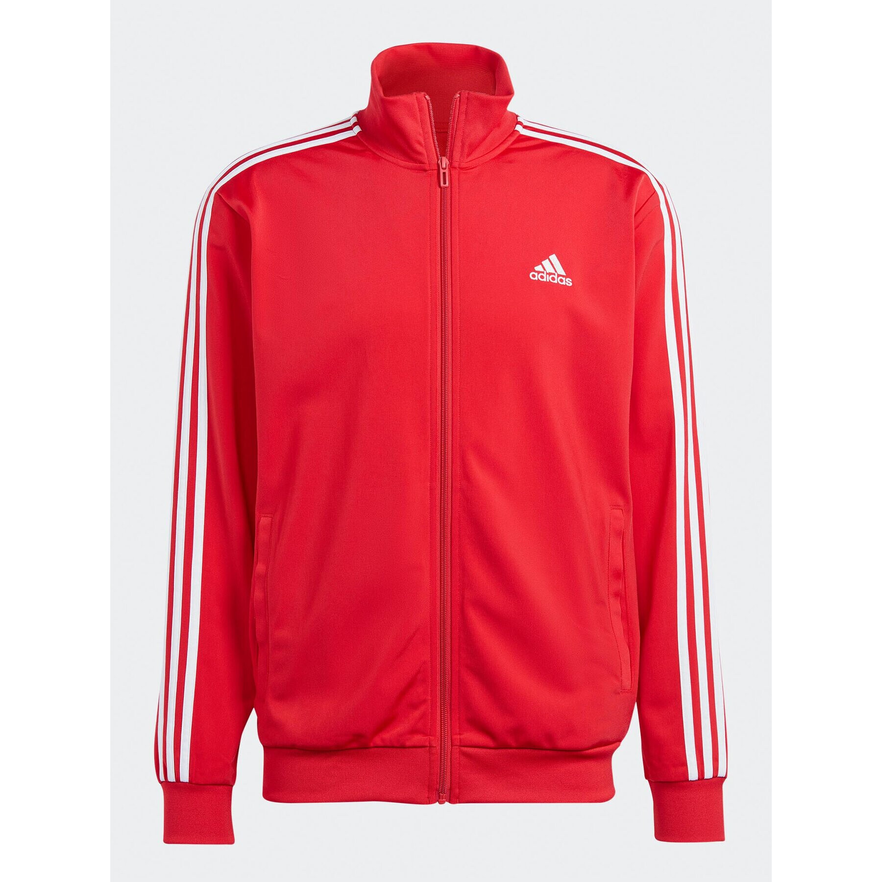 adidas Trenirka Basic 3-Stripes IJ6056 Rdeča Regular Fit - Pepit.si