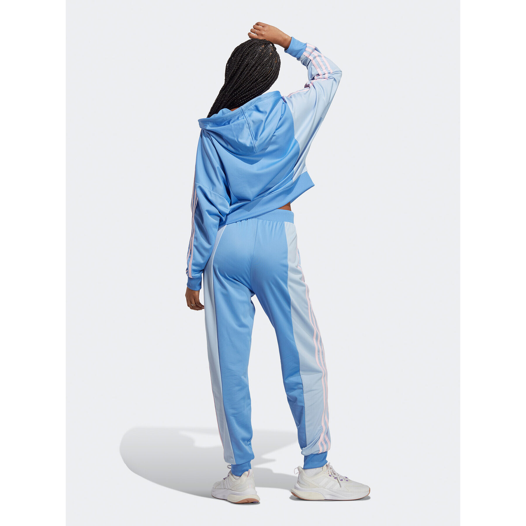 adidas Trenirka Bold Block Tracksuit IC0399 Modra - Pepit.si