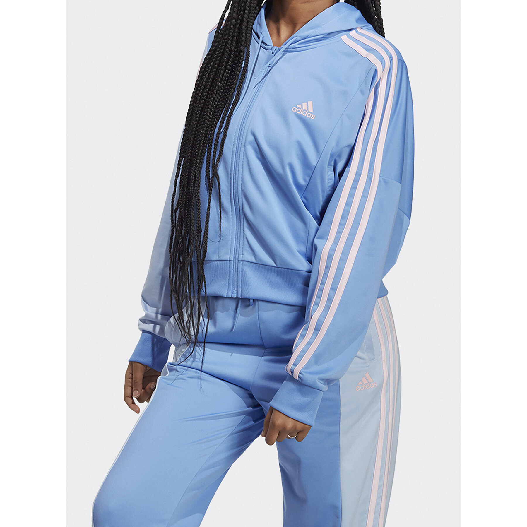 adidas Trenirka Bold Block Tracksuit IC0399 Modra - Pepit.si