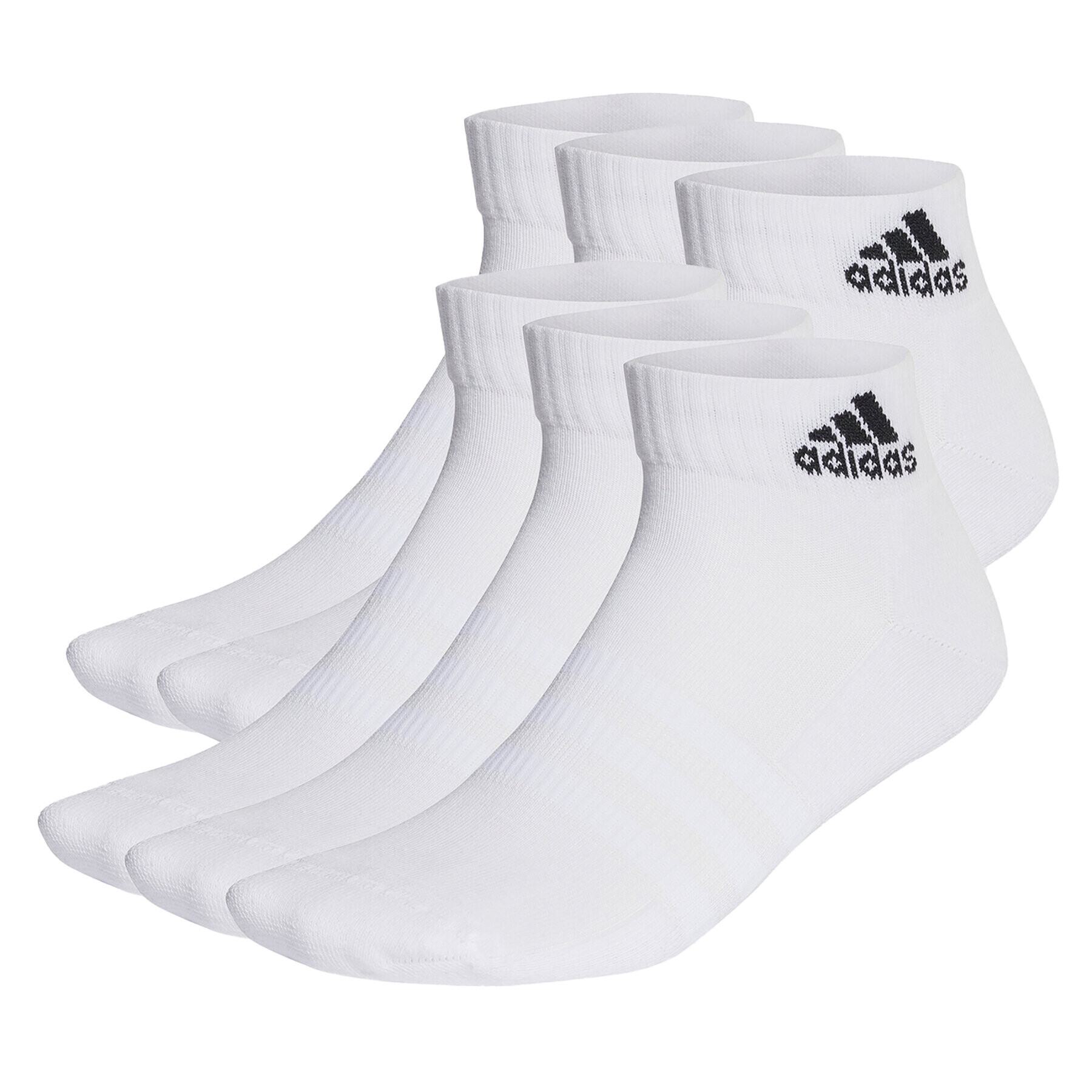 adidas Unisex nizke nogavice Cushioned Sportswear Ankle Socks 6 Pairs HT3442 Bela - Pepit.si