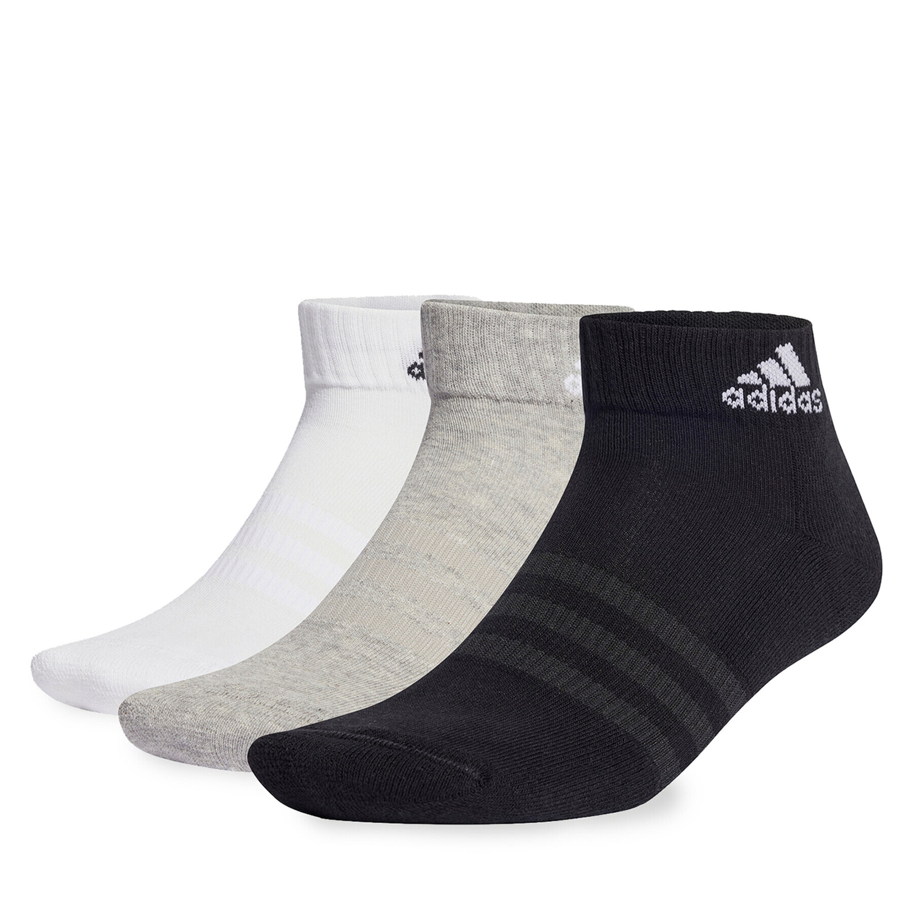 adidas Unisex nizke nogavice Cushioned Sportswear Ankle Socks 6 Pairs IC1292 Siva - Pepit.si