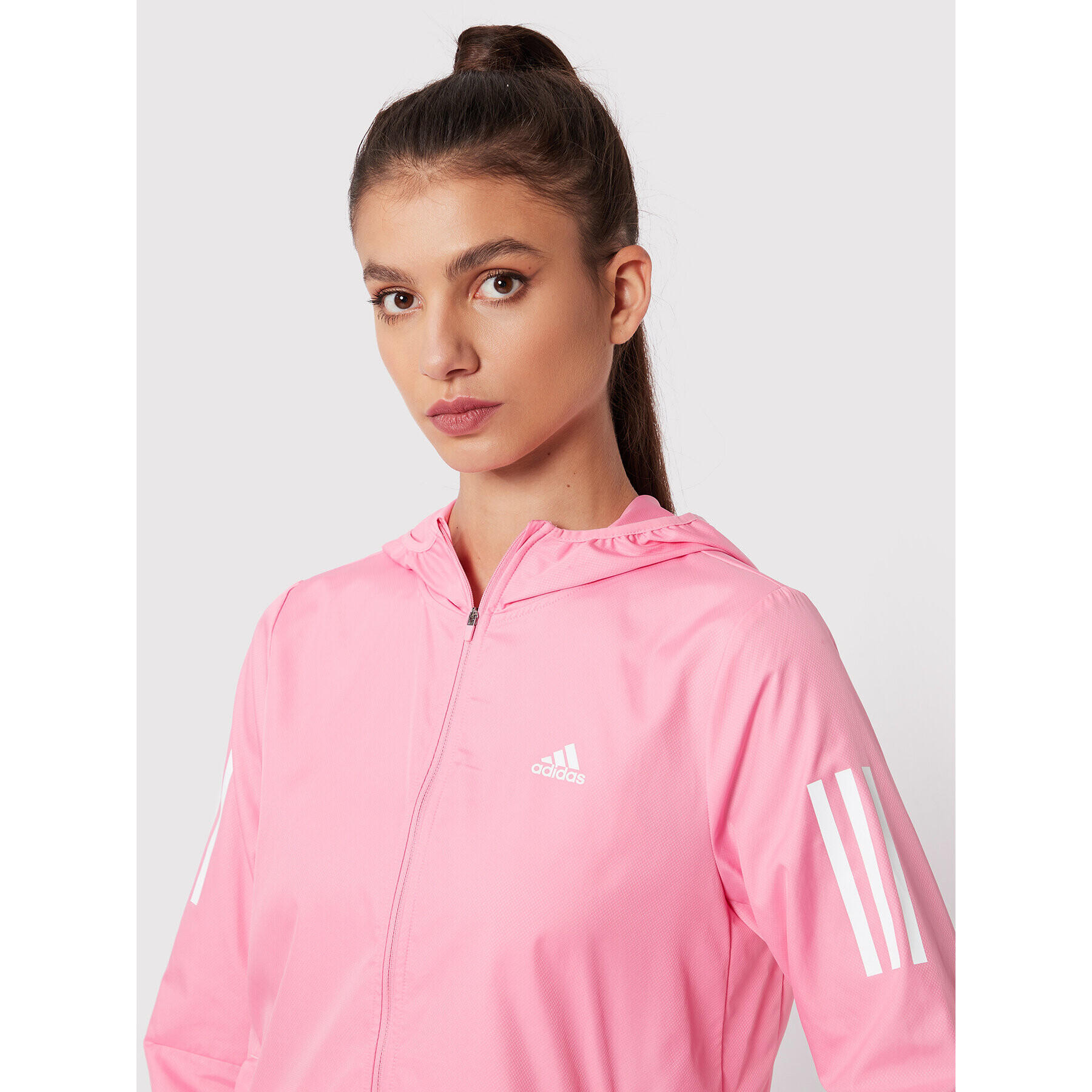 adidas Performance adidas Vetrovka HL1545 Roza Regular Fit - Pepit.si