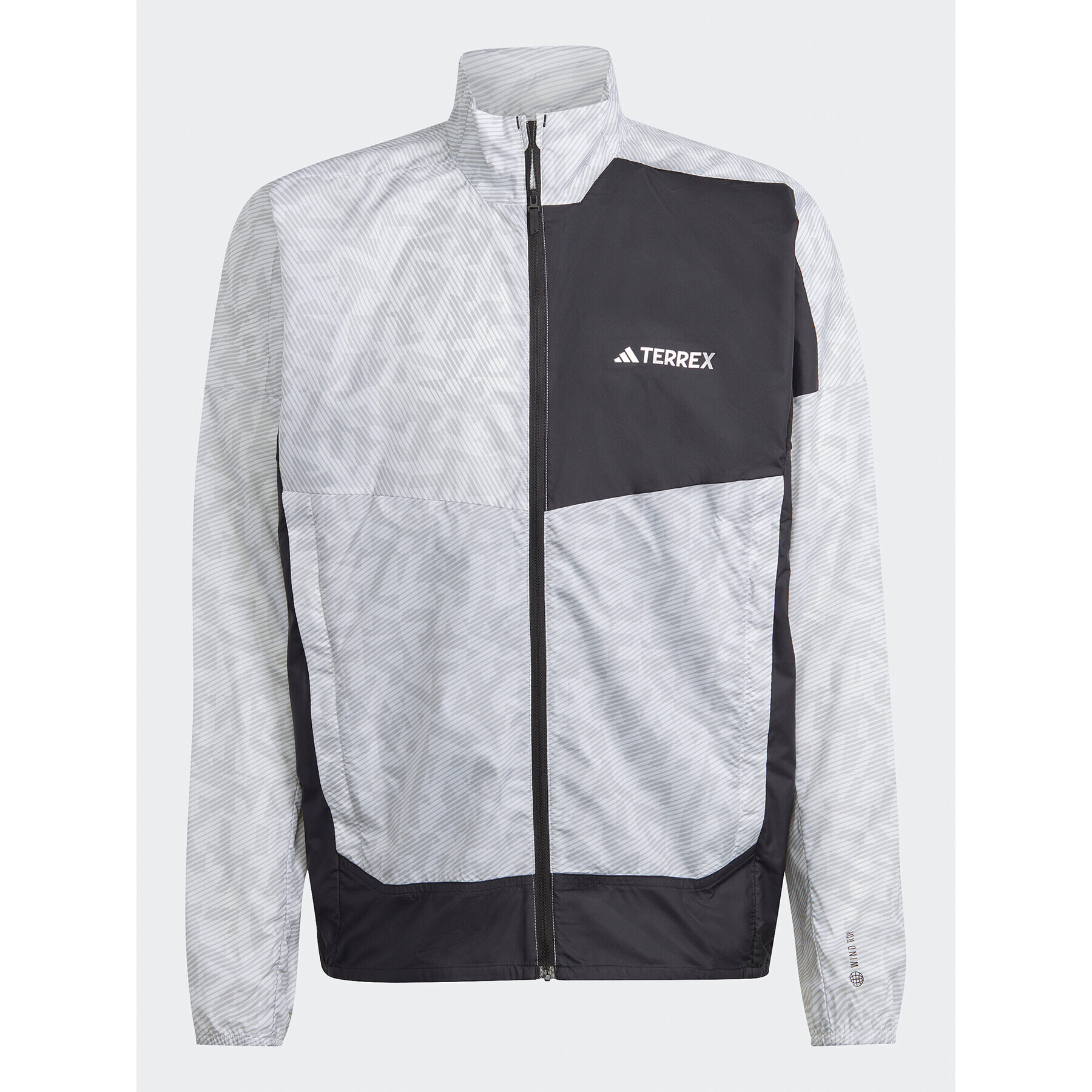 adidas Vetrovka Terrex Trail Running Windbreaker HZ1299 Siva Regular Fit - Pepit.si