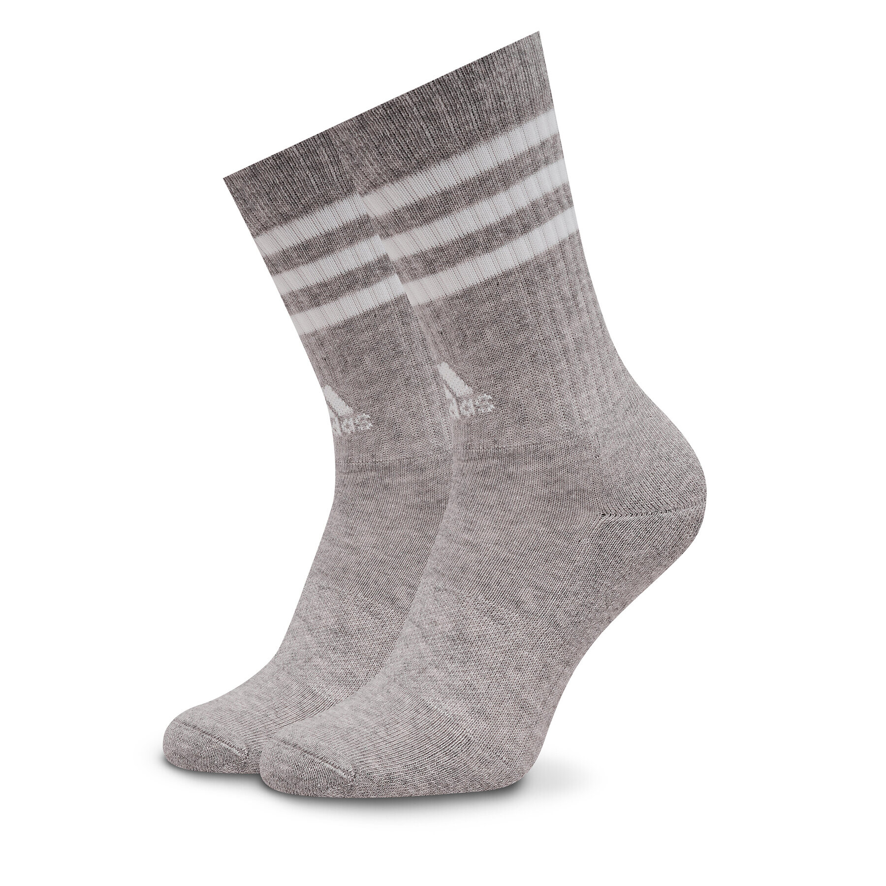 adidas Visoke nogavice Unisex 3-Stripes Cushioned Crew Socks 3 Pairs IC1323 Siva - Pepit.si