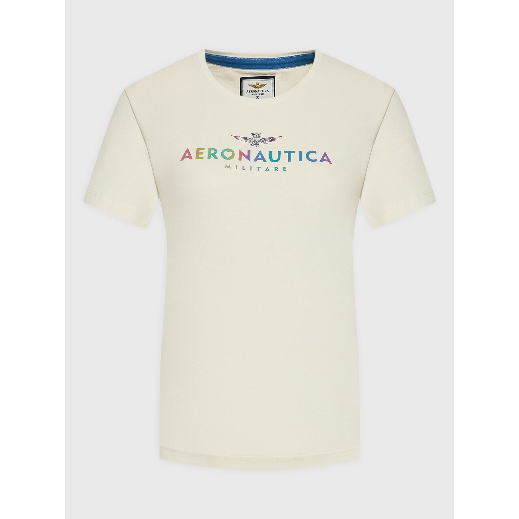 Aeronautica Militare Majica 222TS2031DJ496 Bež Regular Fit - Pepit.si