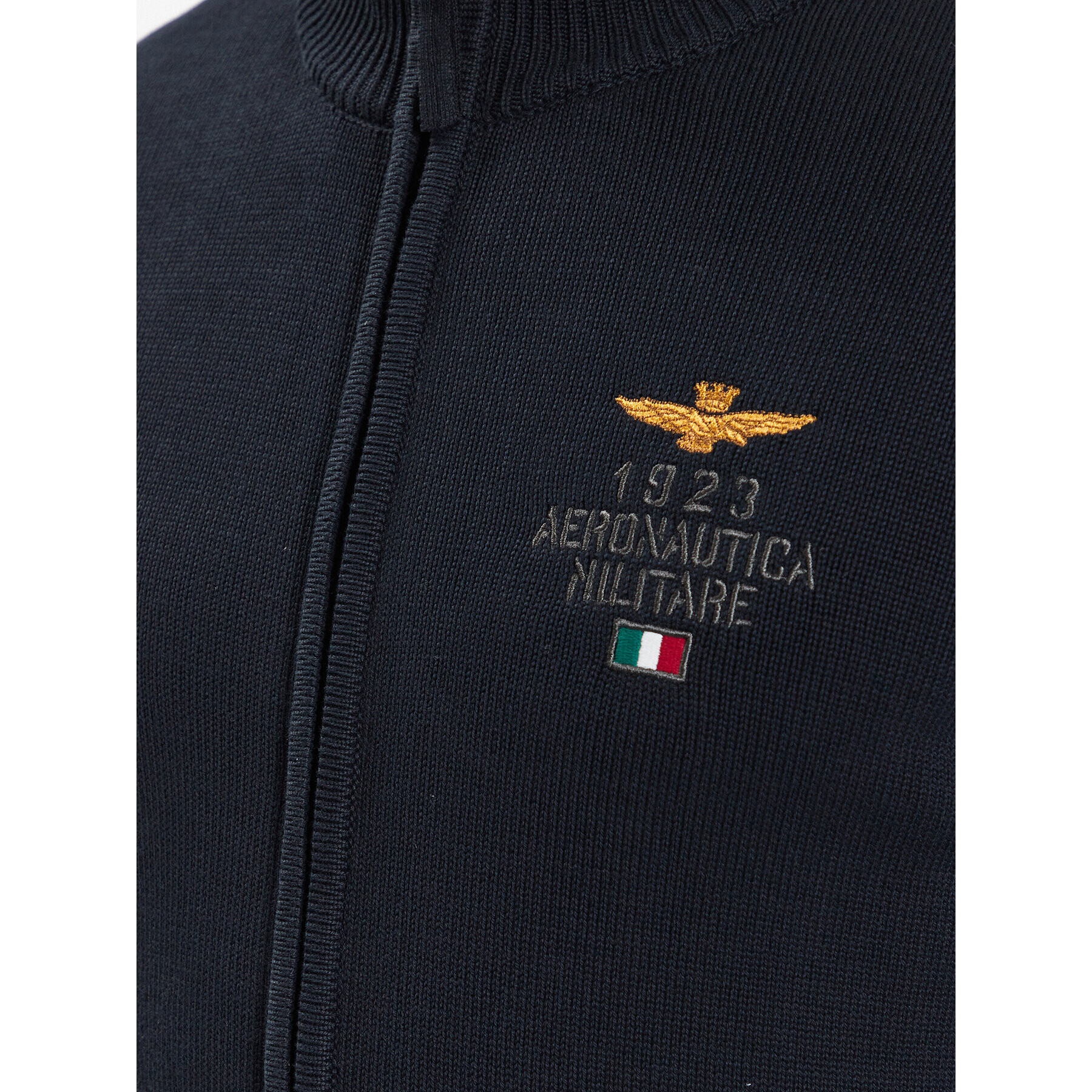 Aeronautica Militare Pletena jopica 231MA1420L493 Mornarsko modra Regular Fit - Pepit.si