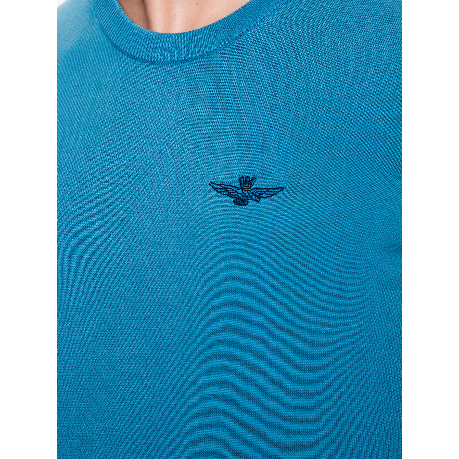 Aeronautica Militare Pulover 231MA1424L494 Modra Regular Fit - Pepit.si